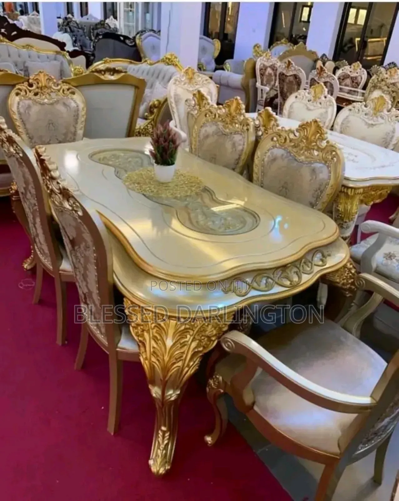 Brand New Gold Dining Set