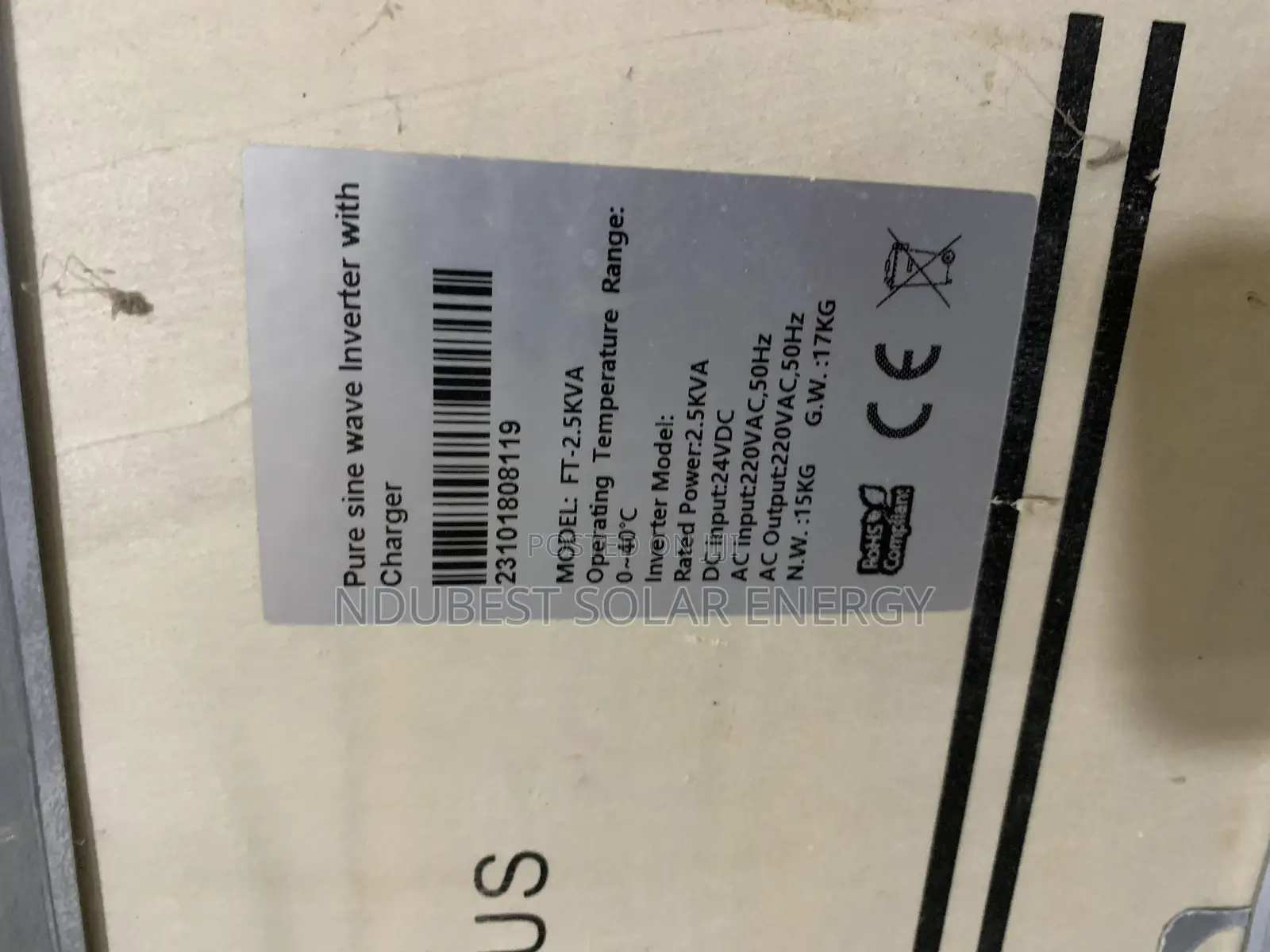 Gpower Plus 2.5kva 24v Solar Inverter