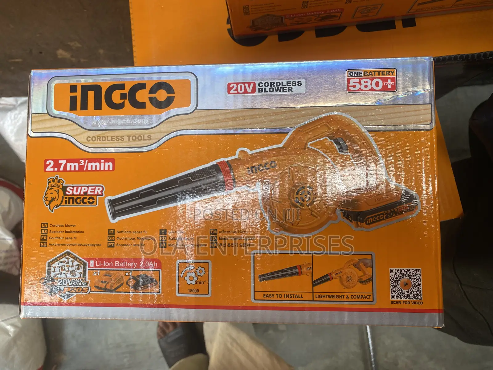 Ingco 20v Cordless Blower