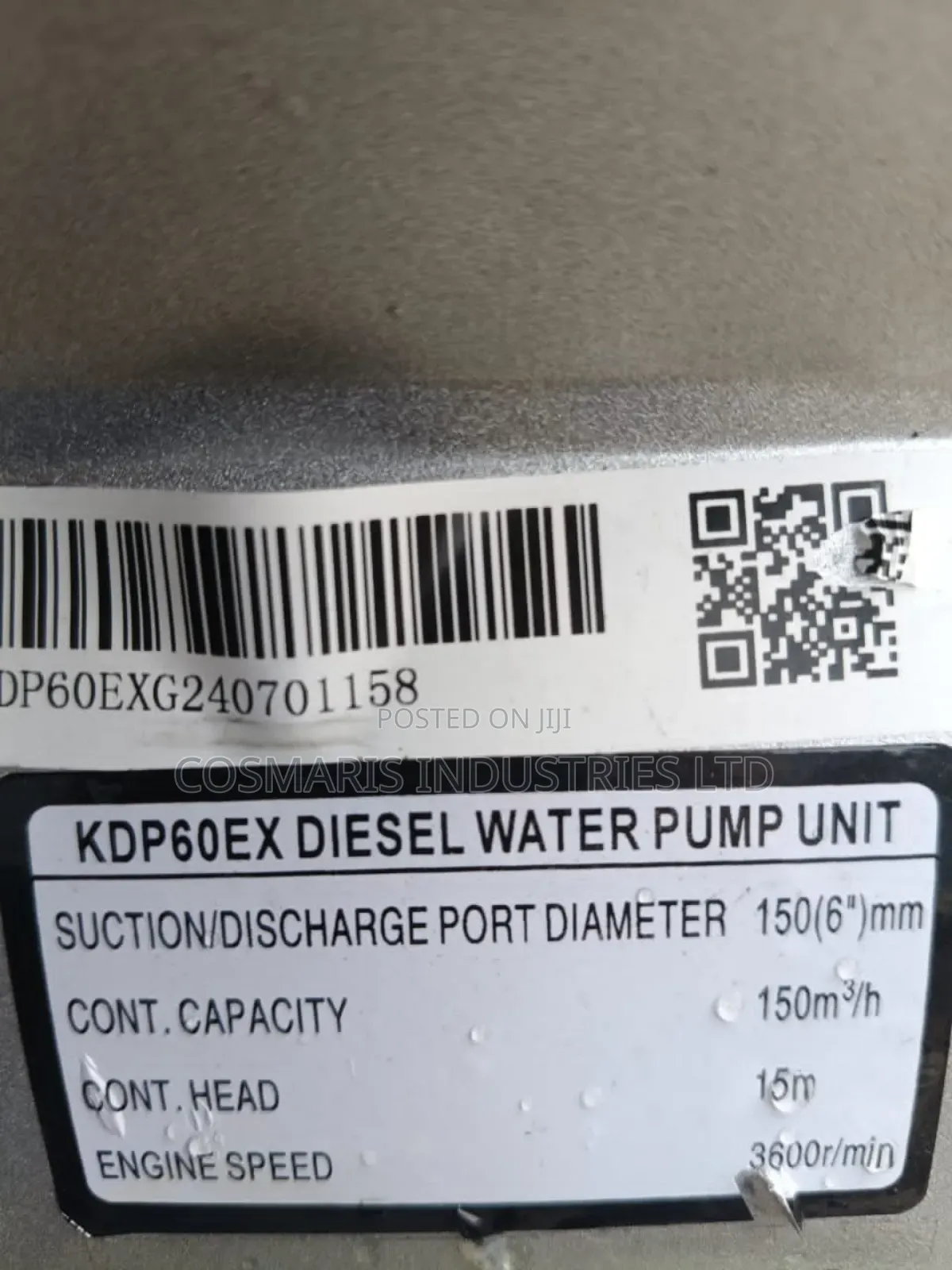Diesel Engine Drive Centrifugal Transfer Pump