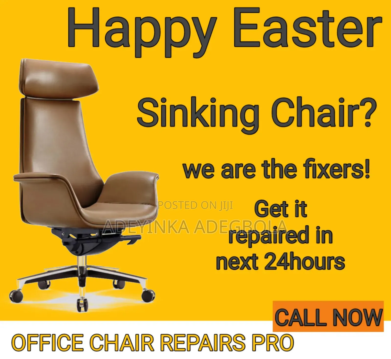 Sinking Office Chair? Get It Fixed Today!