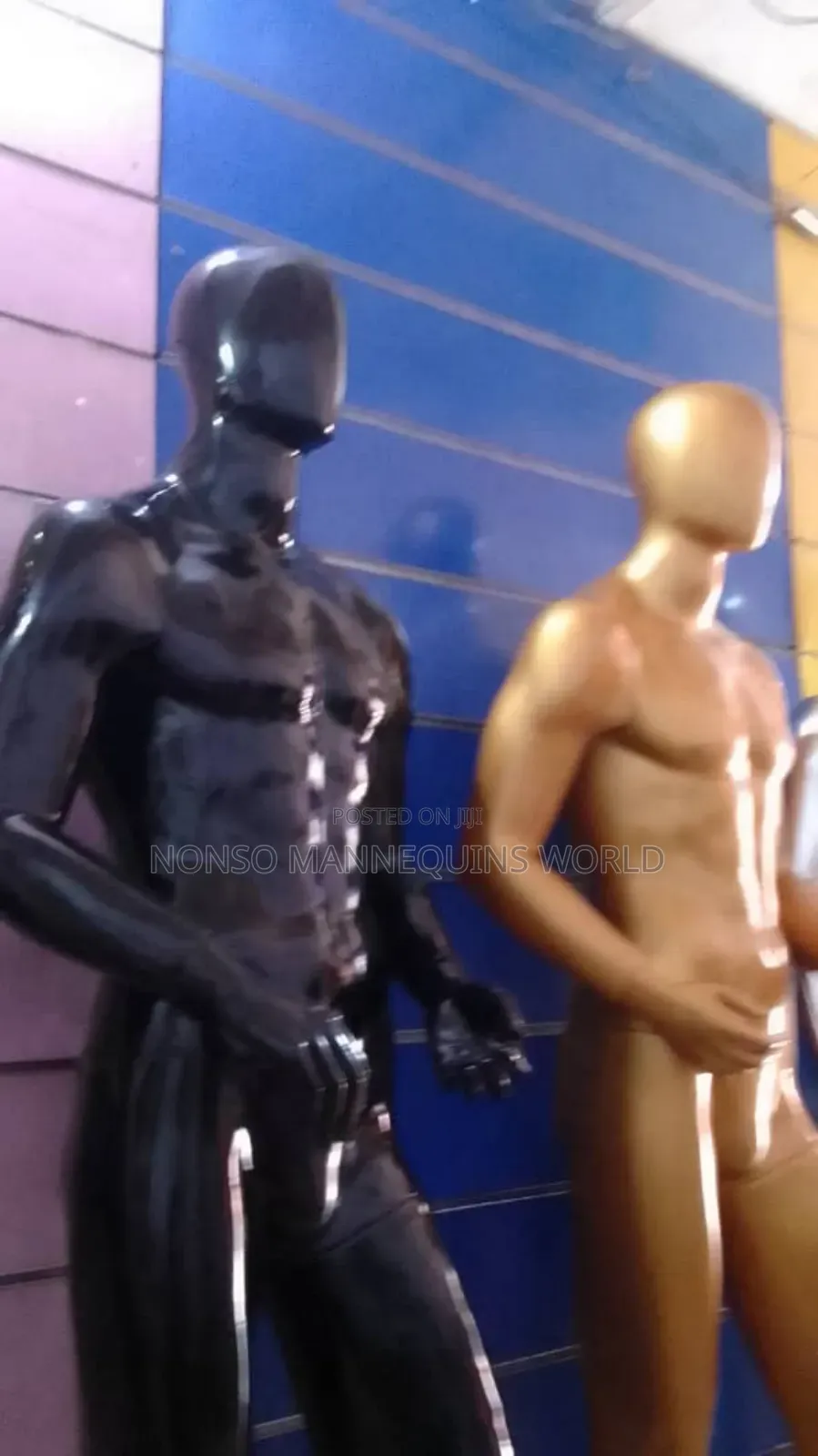 Black Faceless Male Naija Made Fiber Mannequin
