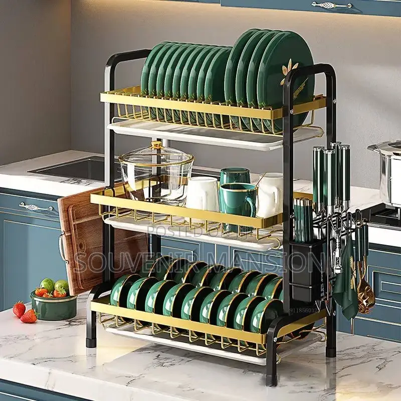 3 Tiers Plate Rack
