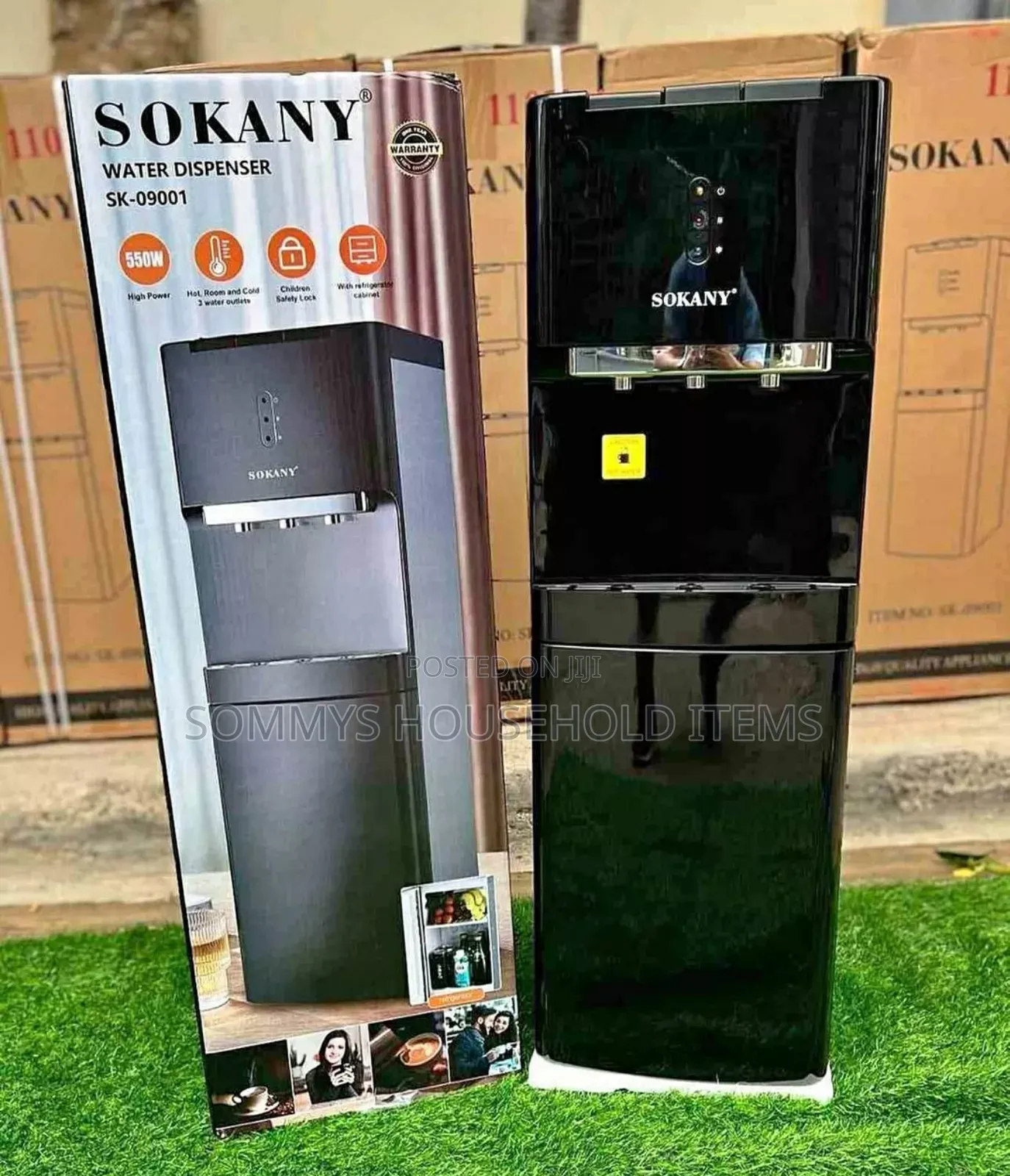 Sokany 3in1 Electric Water Dispenser With Refrigerator