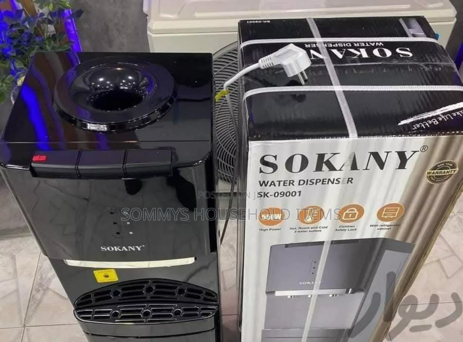 Sokany 3in1 Electric Water Dispenser With Refrigerator