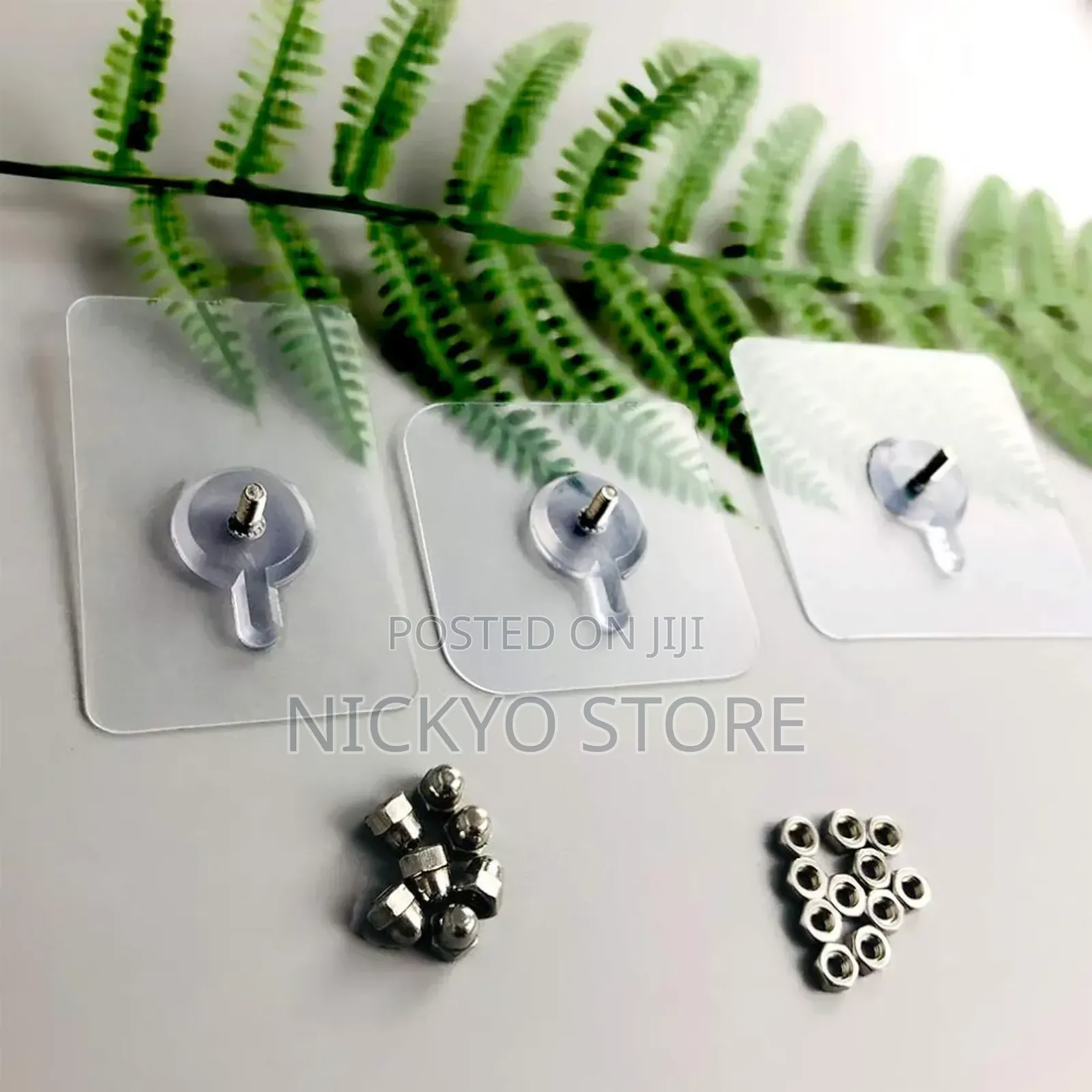 12pcs Clear Adhesive Wall Screws Hanger Nails