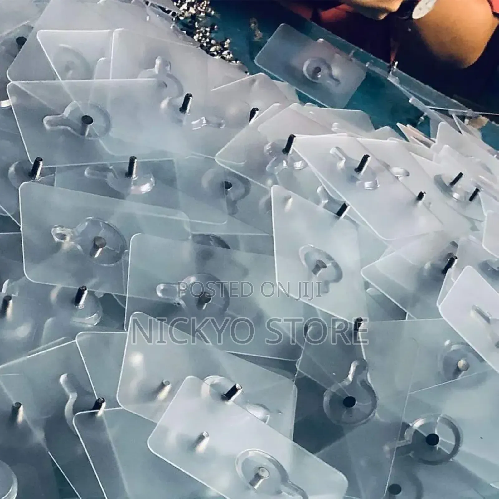 12pcs Clear Adhesive Wall Screws Hanger Nails