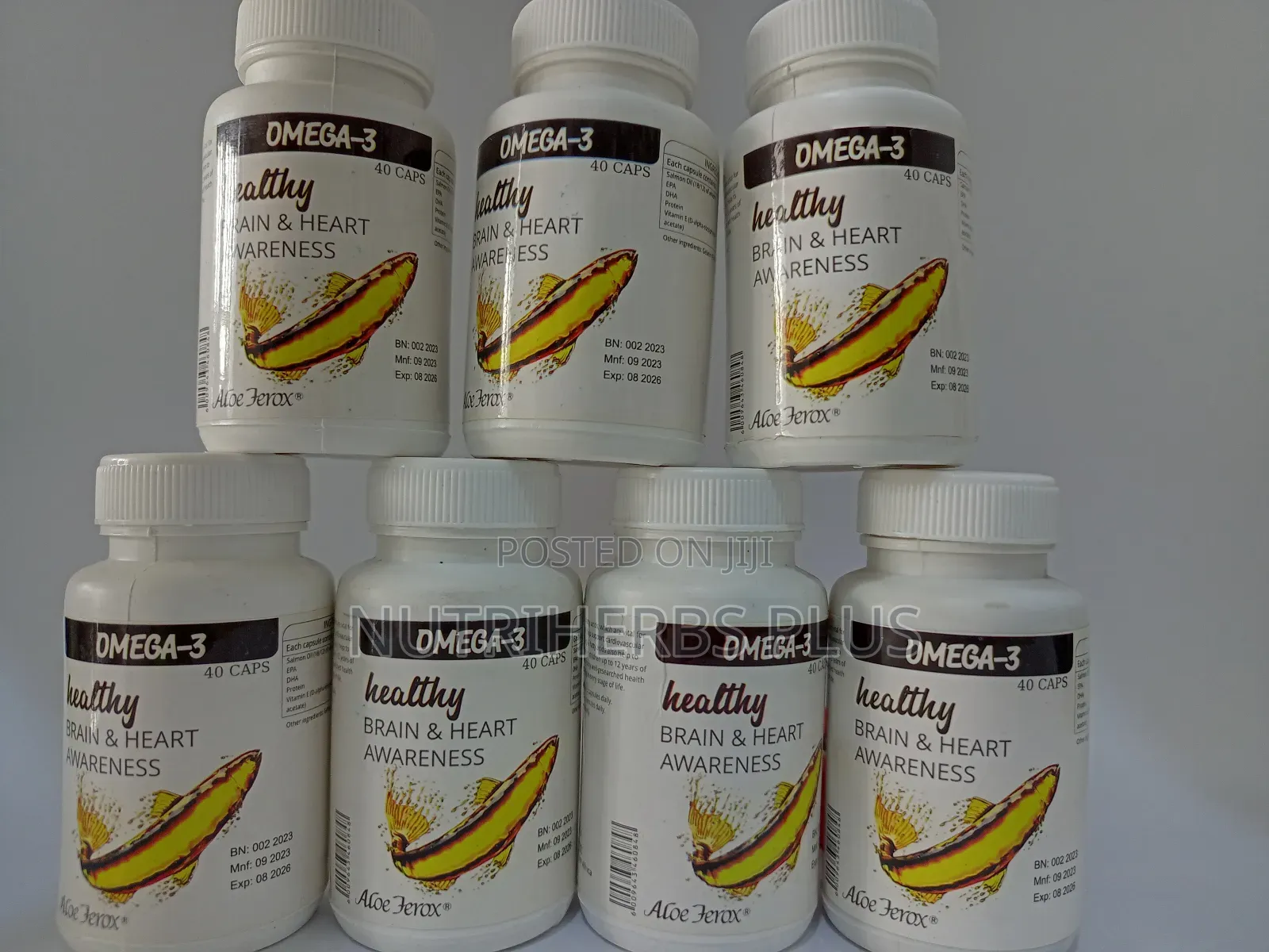 Aloe Ferox Omega 3 Capsules for Brain and Stress Management