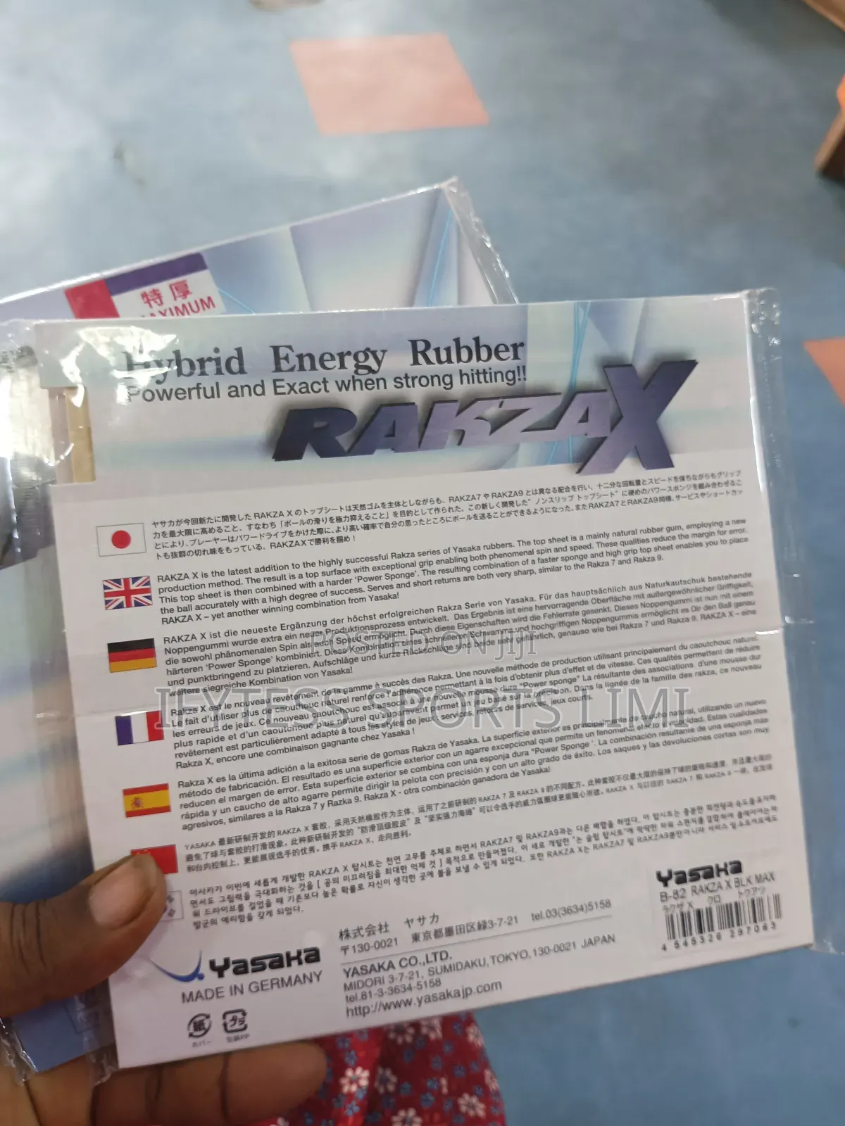 Best Quality Yasaka Rubber ( Rakzax)