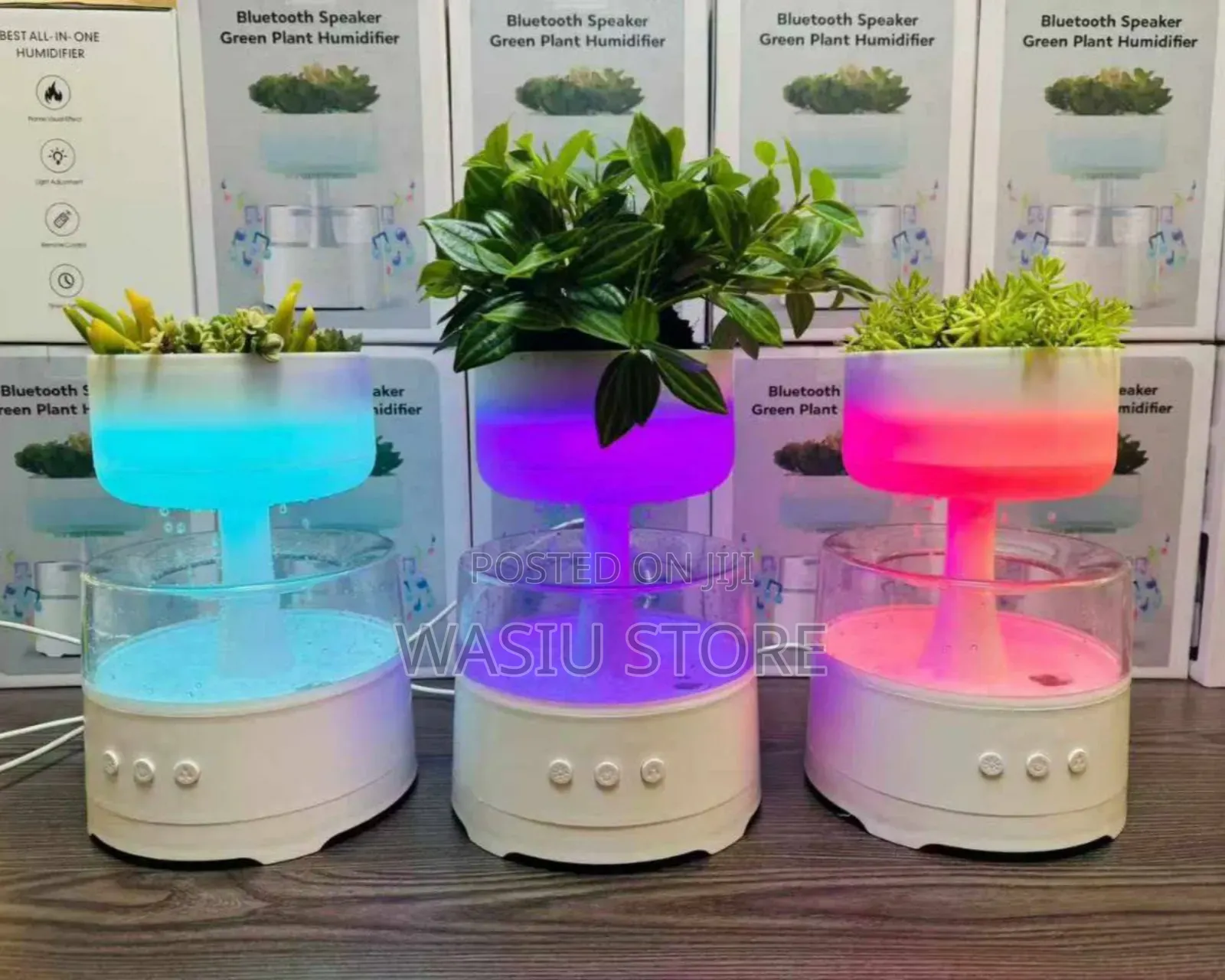 Bluetooth Speaker Green Plant Humidifier