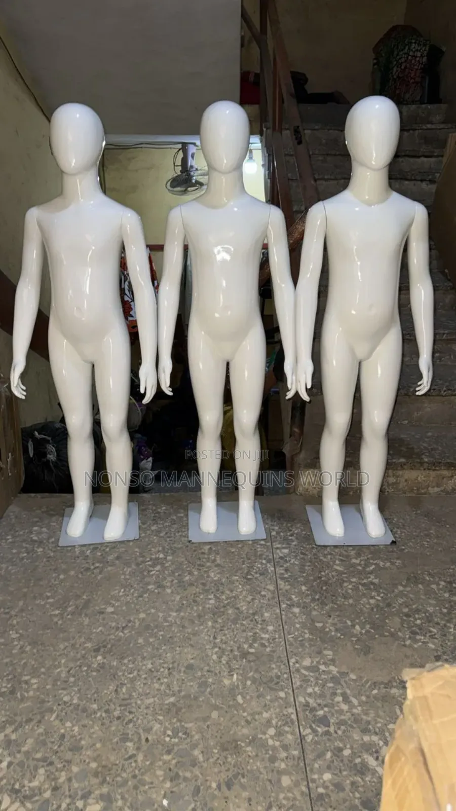 High Quality Imported Unisex Glossy White Kids Mannequin