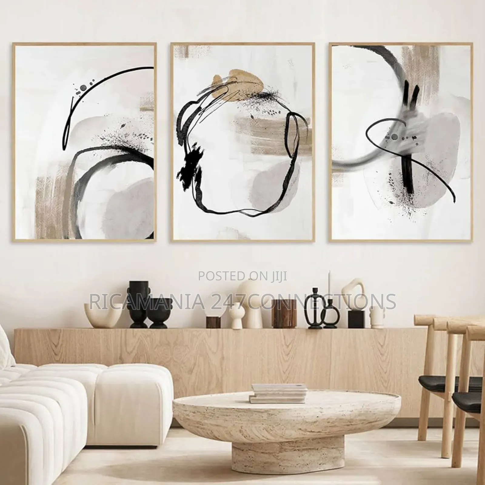 Gold Frames Abstract Canvas Print