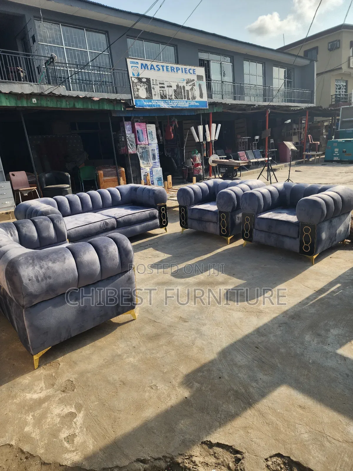 Luxury Set of Padded Seven Seaters Chairs.