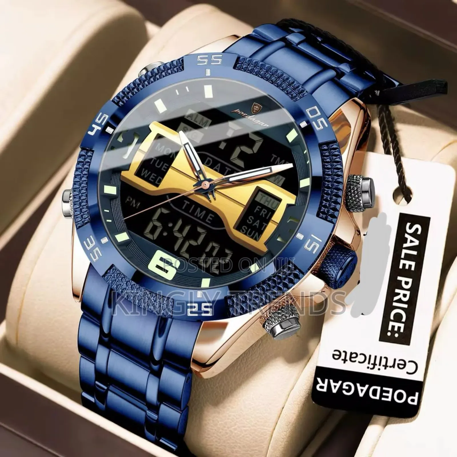 Poedagar Quality Stainless Wristwatch