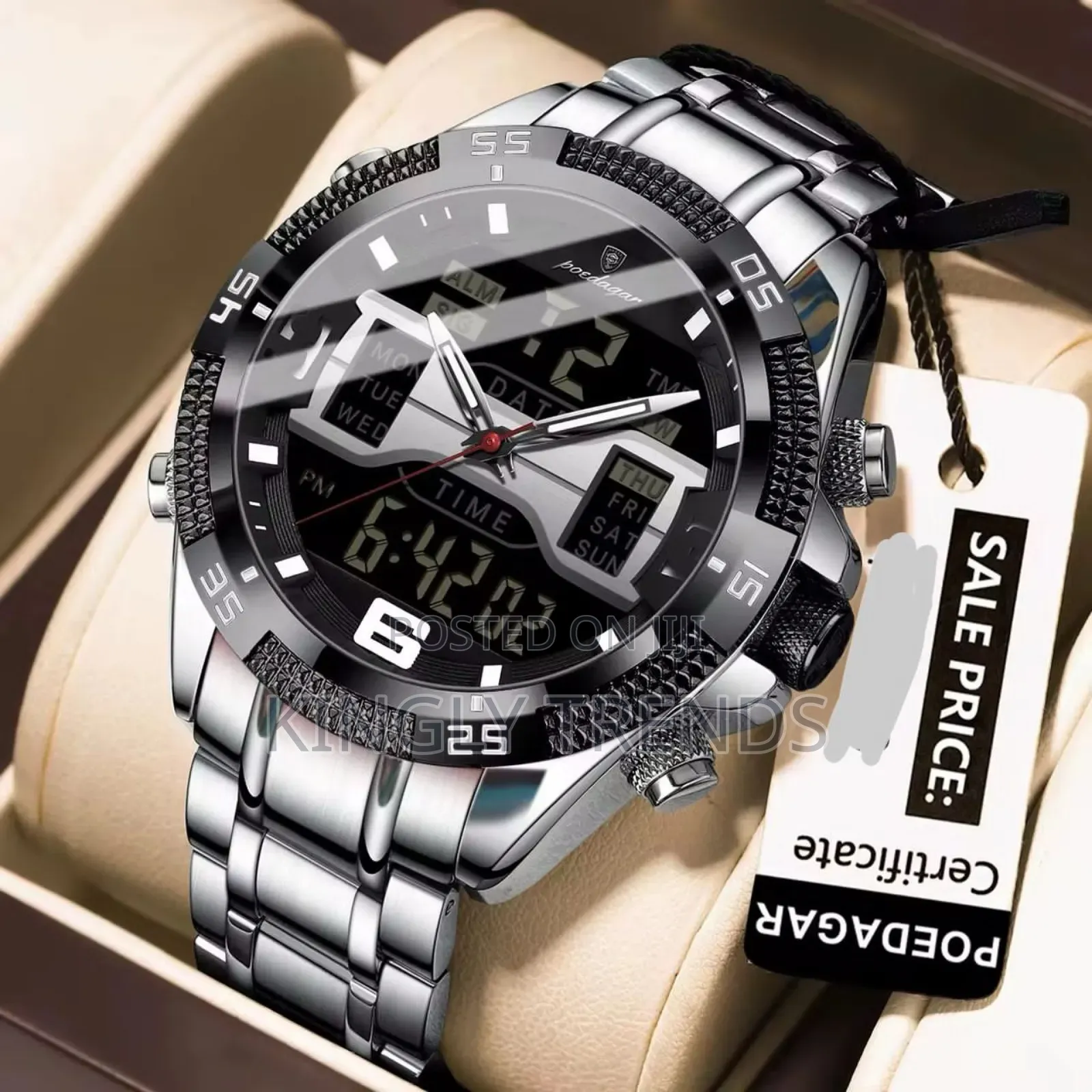 Poedagar Quality Stainless Wristwatch