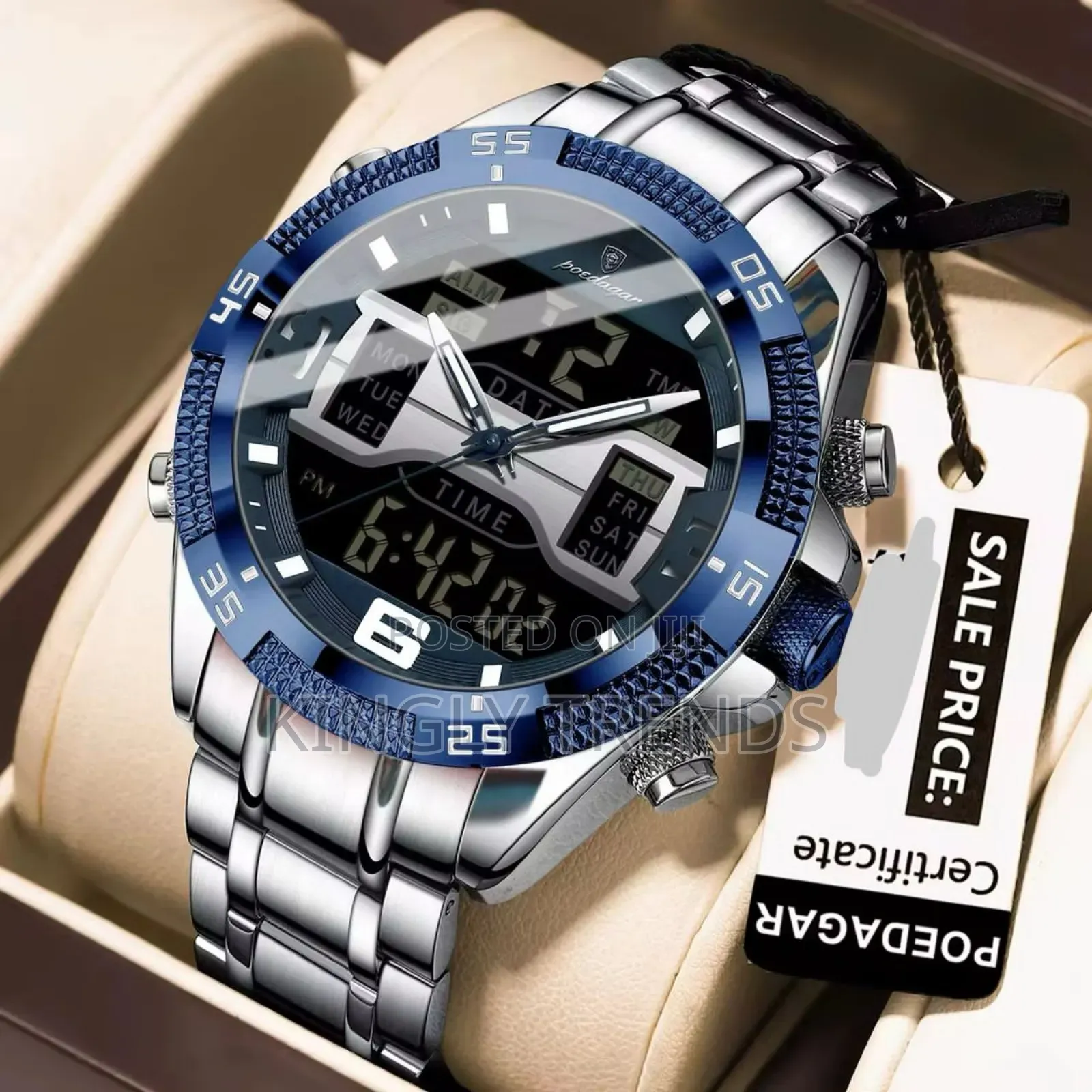 Poedagar Quality Stainless Wristwatch