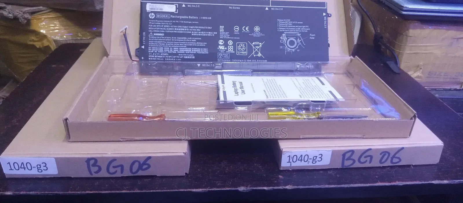 Original Hp 1040 G3 Quality Battery. Bgo6