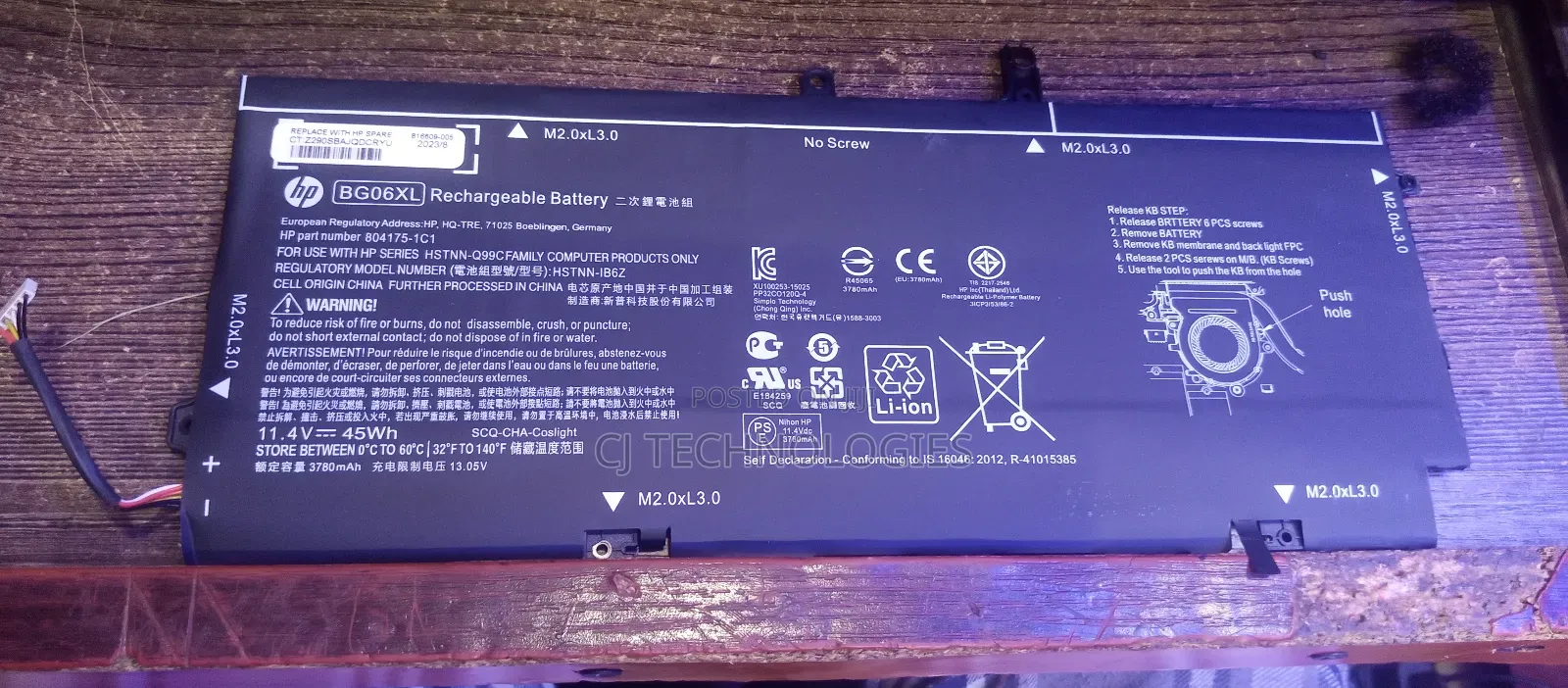 Original Hp 1040 G3 Quality Battery. Bgo6