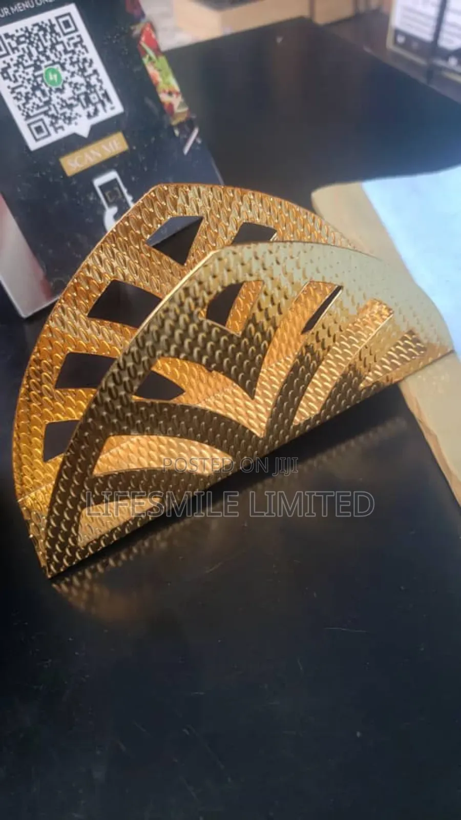 Gold Serviette Holder