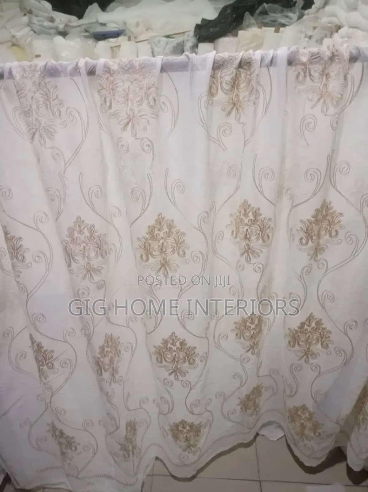 Luxury Lightning Floral Turkish Curtains
