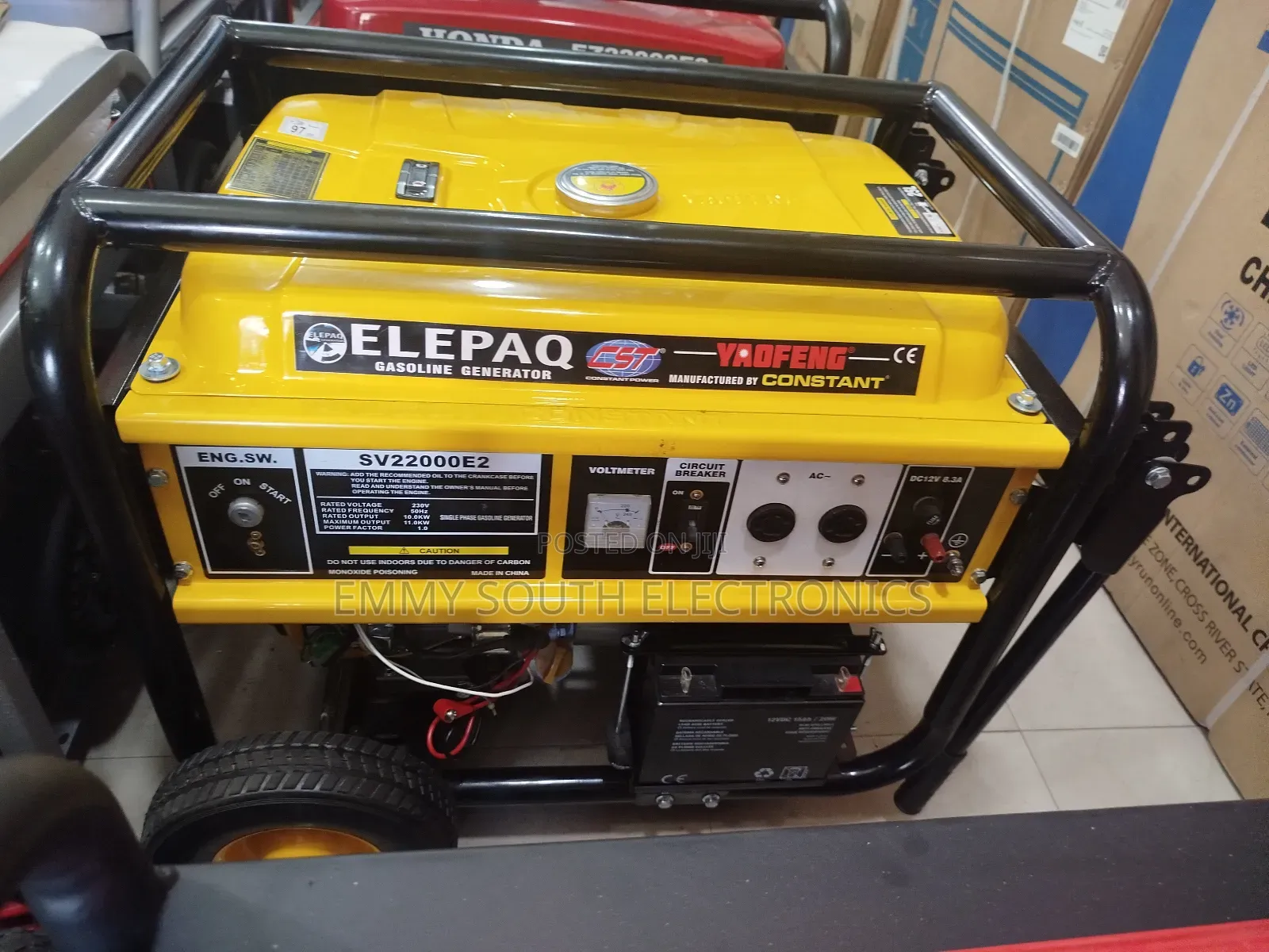 Elepaq Constant Copper Petrol Generator 11.0 Kva