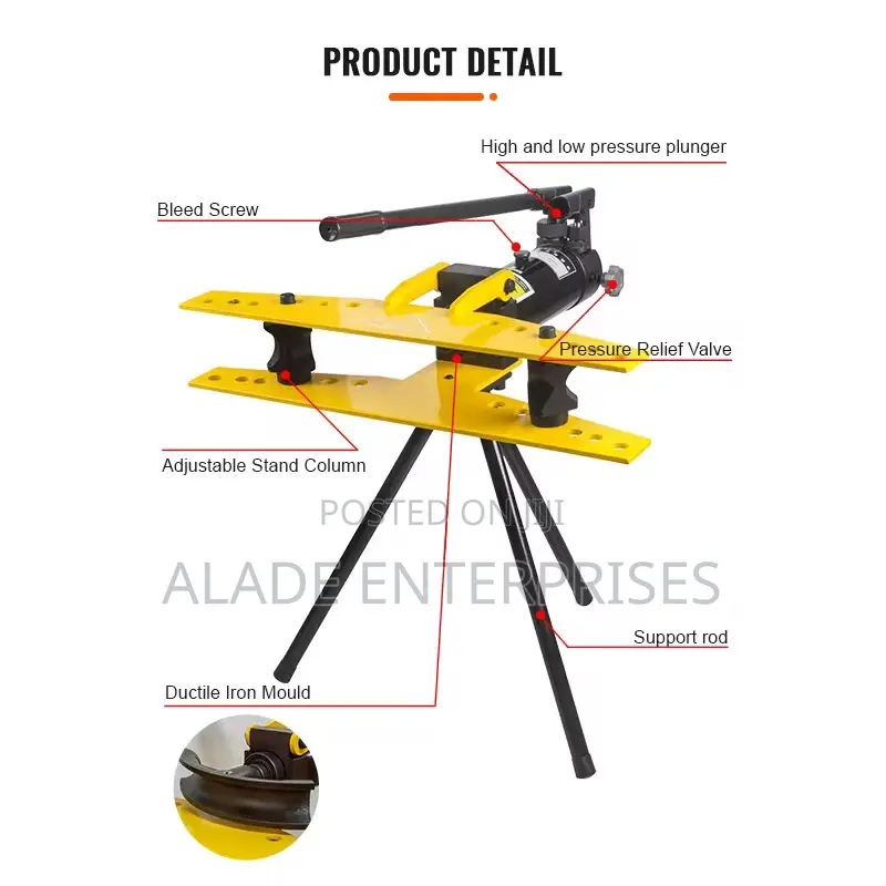 2inch Hydraulic Pipe Bender Steel Pipe Stainless Steel 2
