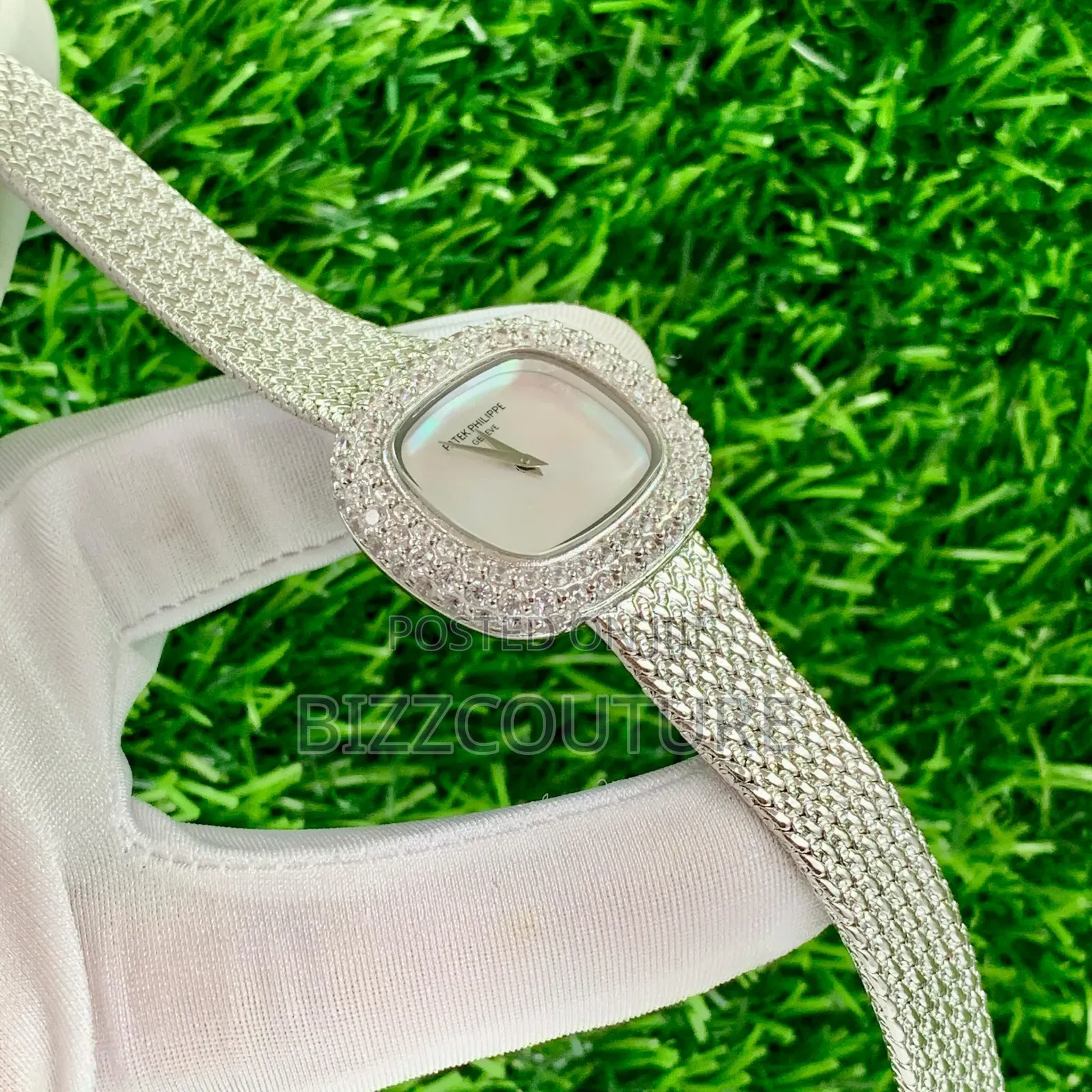 Original Patek Philippe Silver Stainless Steel Watch