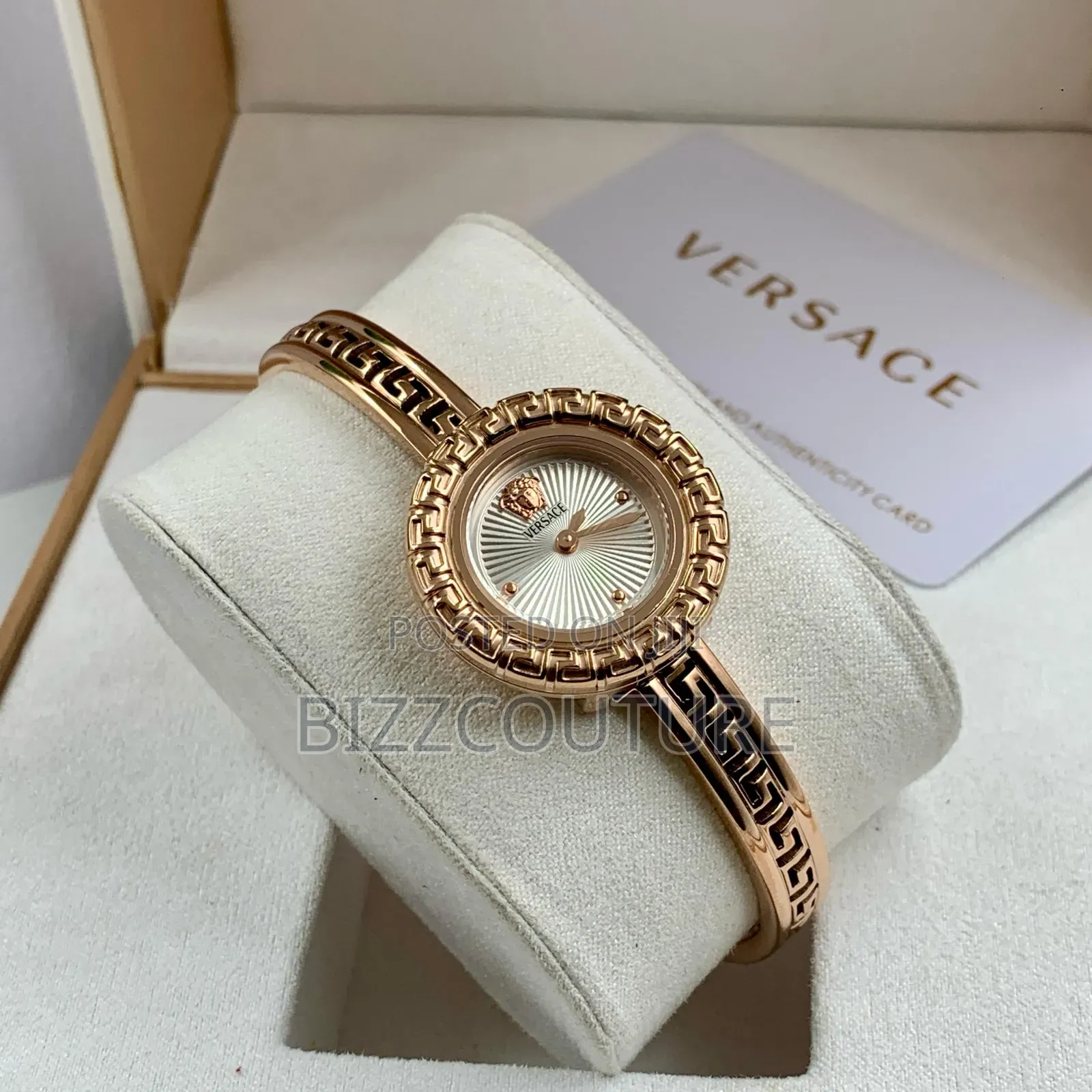 Original Versace Female Gold Stainless Steel Bracelet Watch