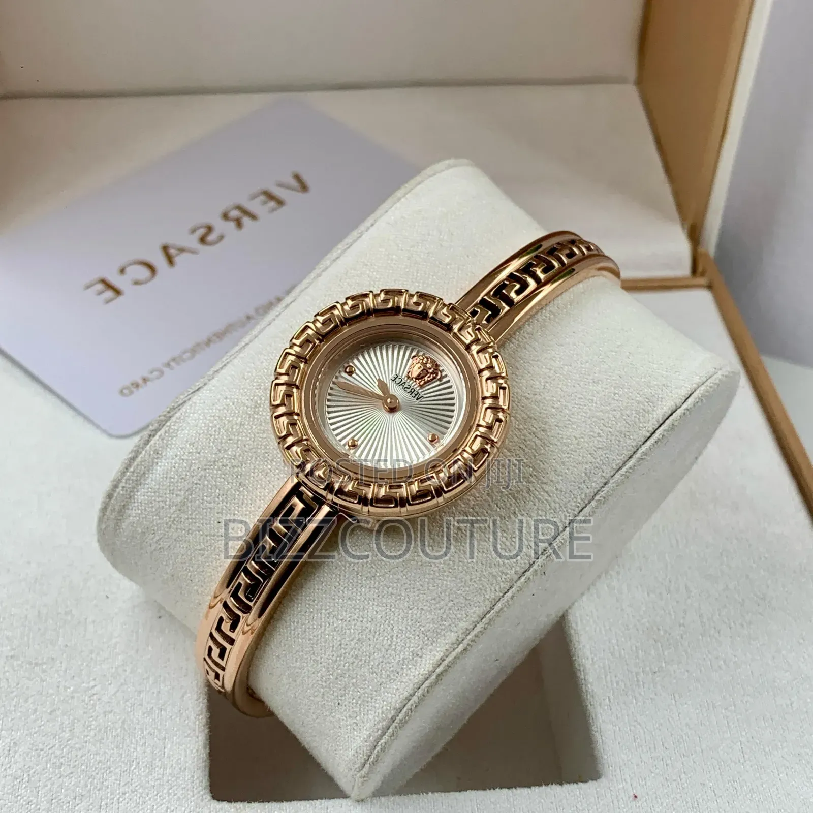 Original Versace Female Gold Stainless Steel Bracelet Watch