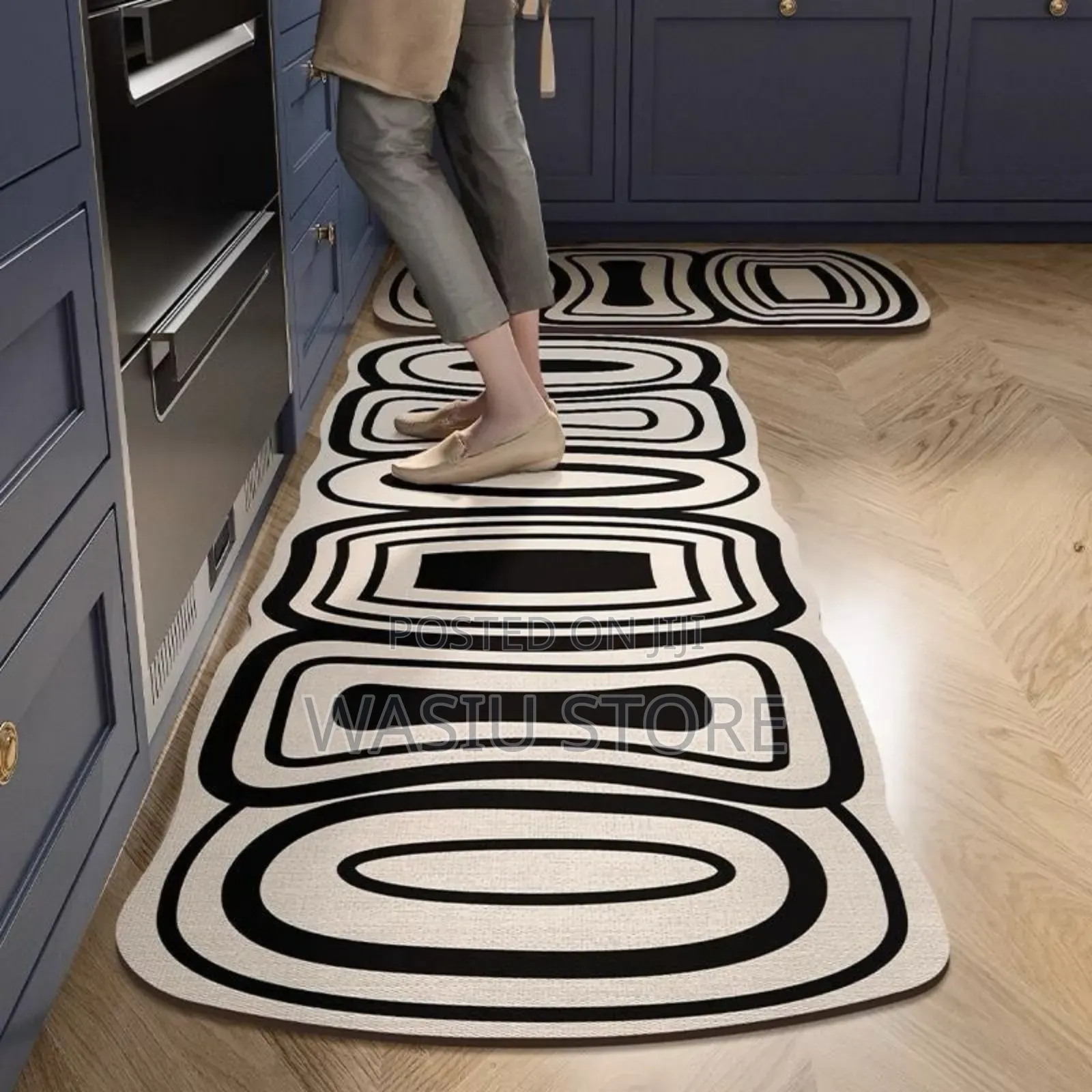 2 in 1 Irregular Water Absorbent Kitchen Floor Mat