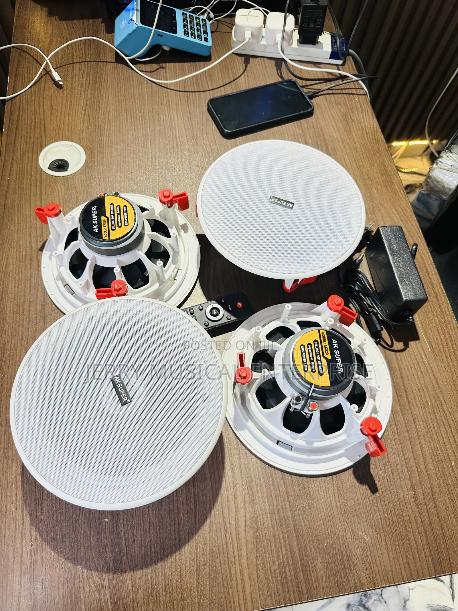 4in1 Bluetooth Celing Speaker With Remote And Framless