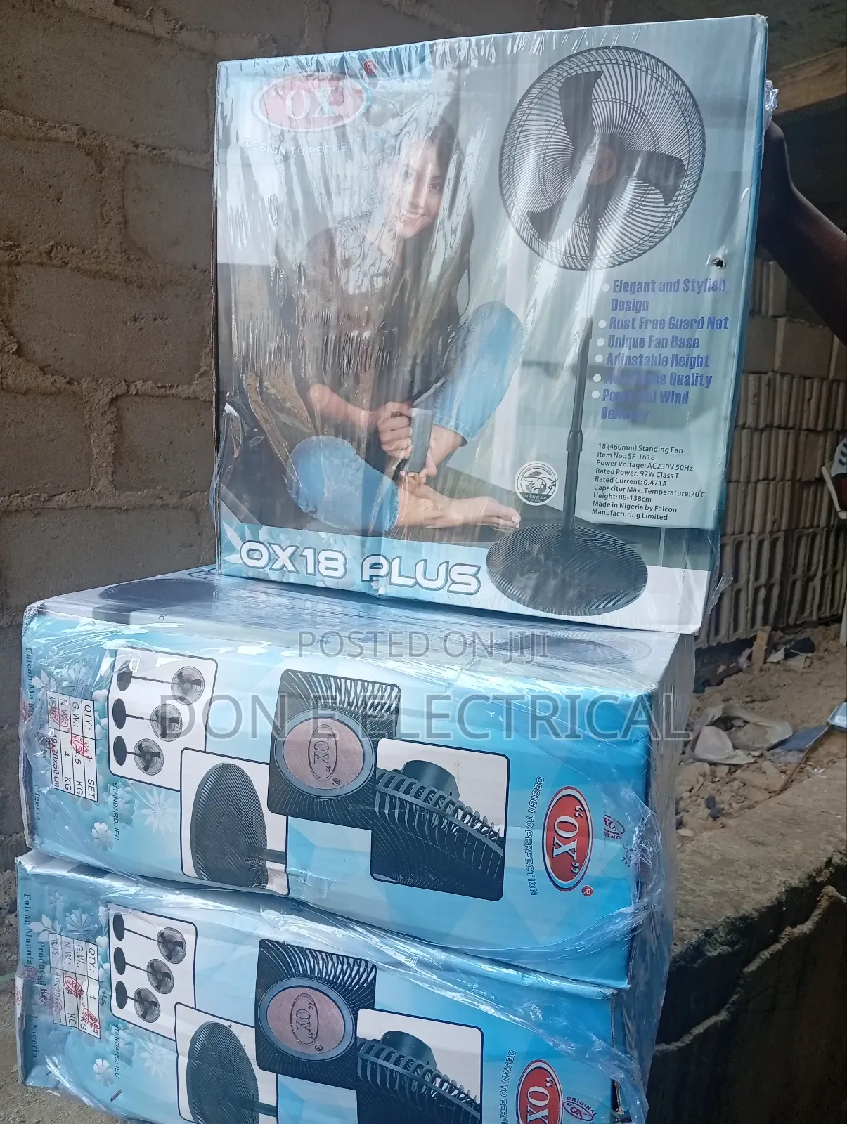 18inches Ox Standing Fan