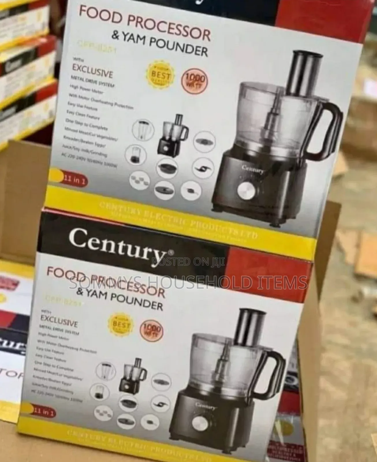 Century Food Processor / Yam Pounder (11in1 Function-1000w)