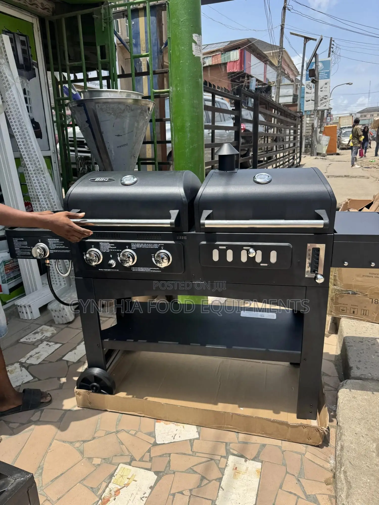 Gas and Charcoal Barbecue