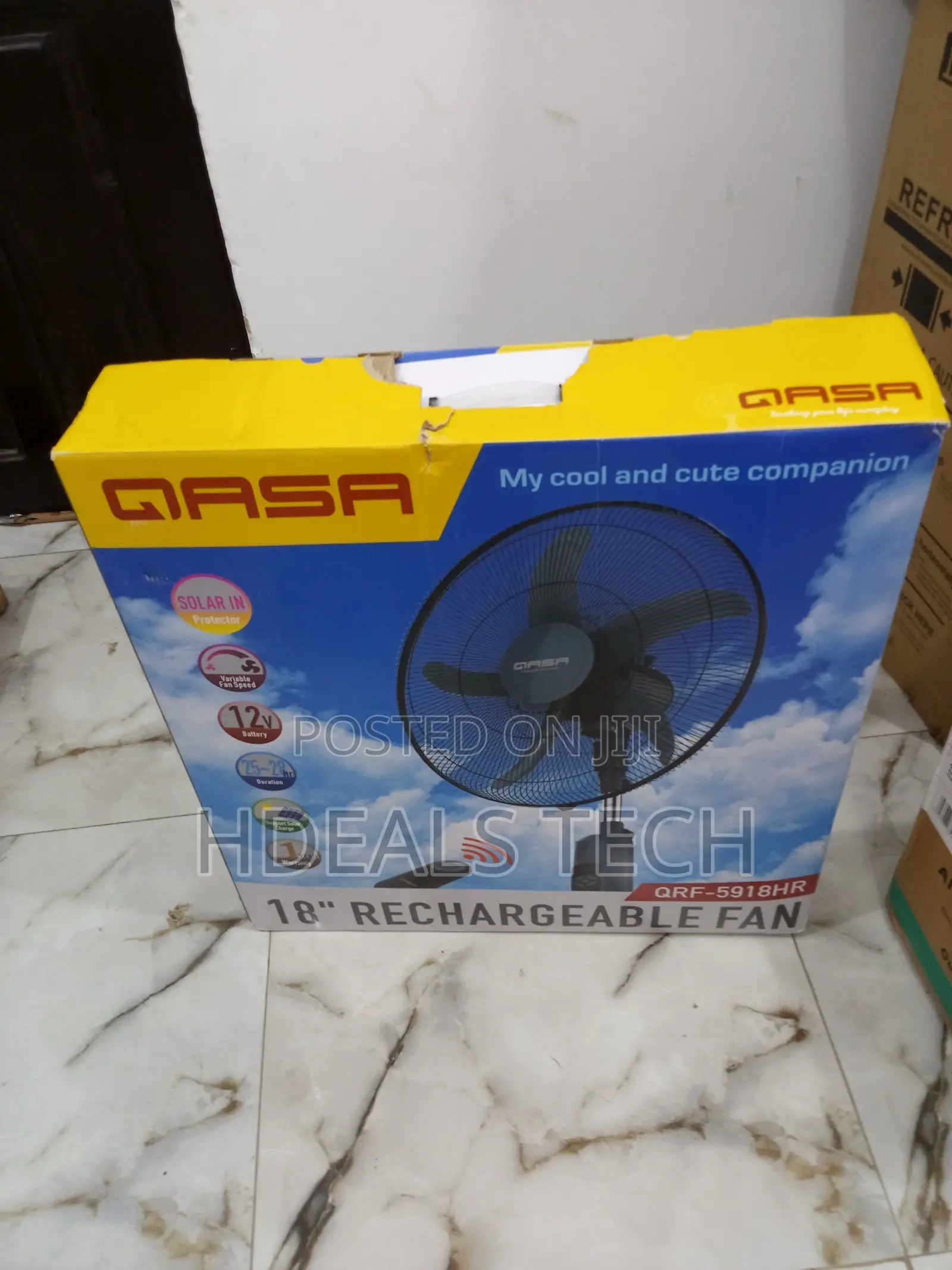 Qasa 18 Inches Standing Fan QRF-5918hr - Elegant Design