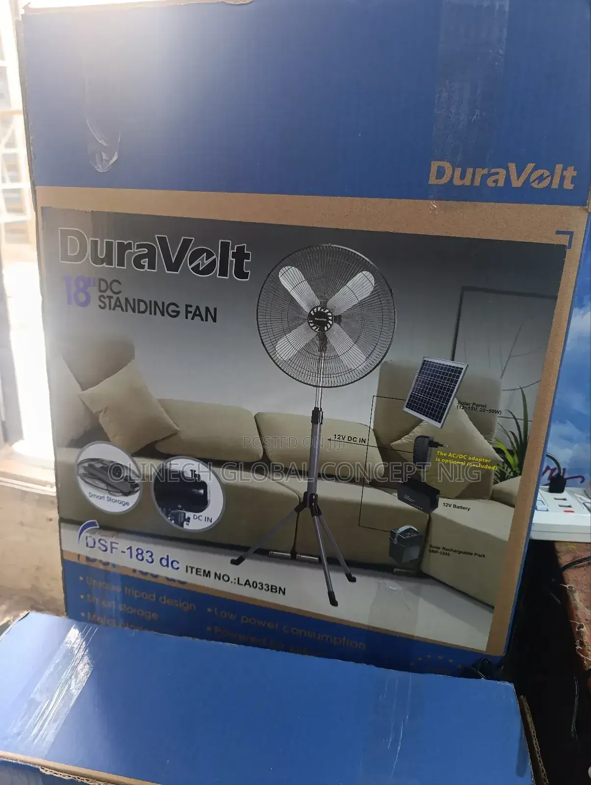 18 Inches Duravolt Rechargeable Fan