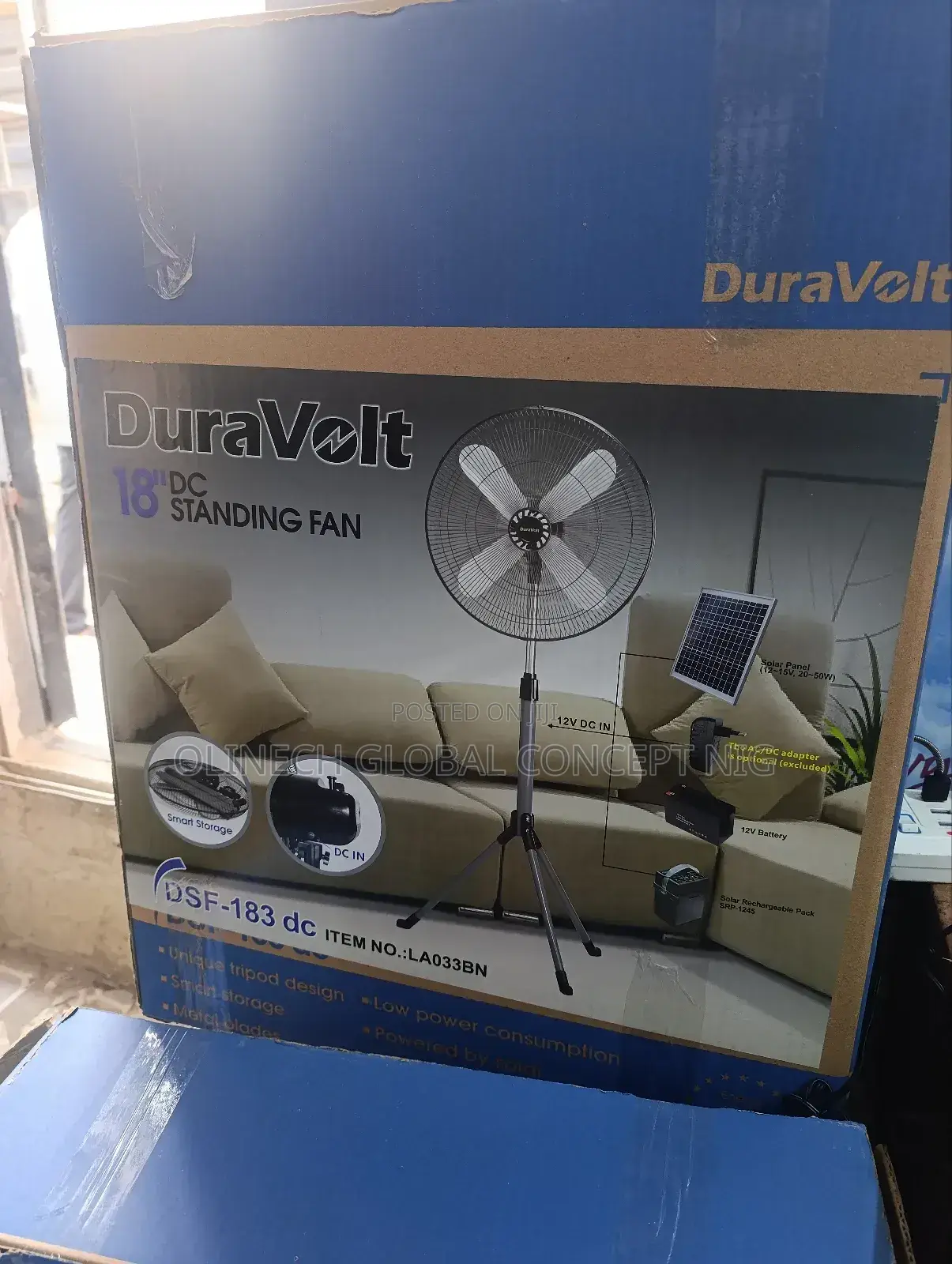 18 Inches Duravolt Rechargeable Fan