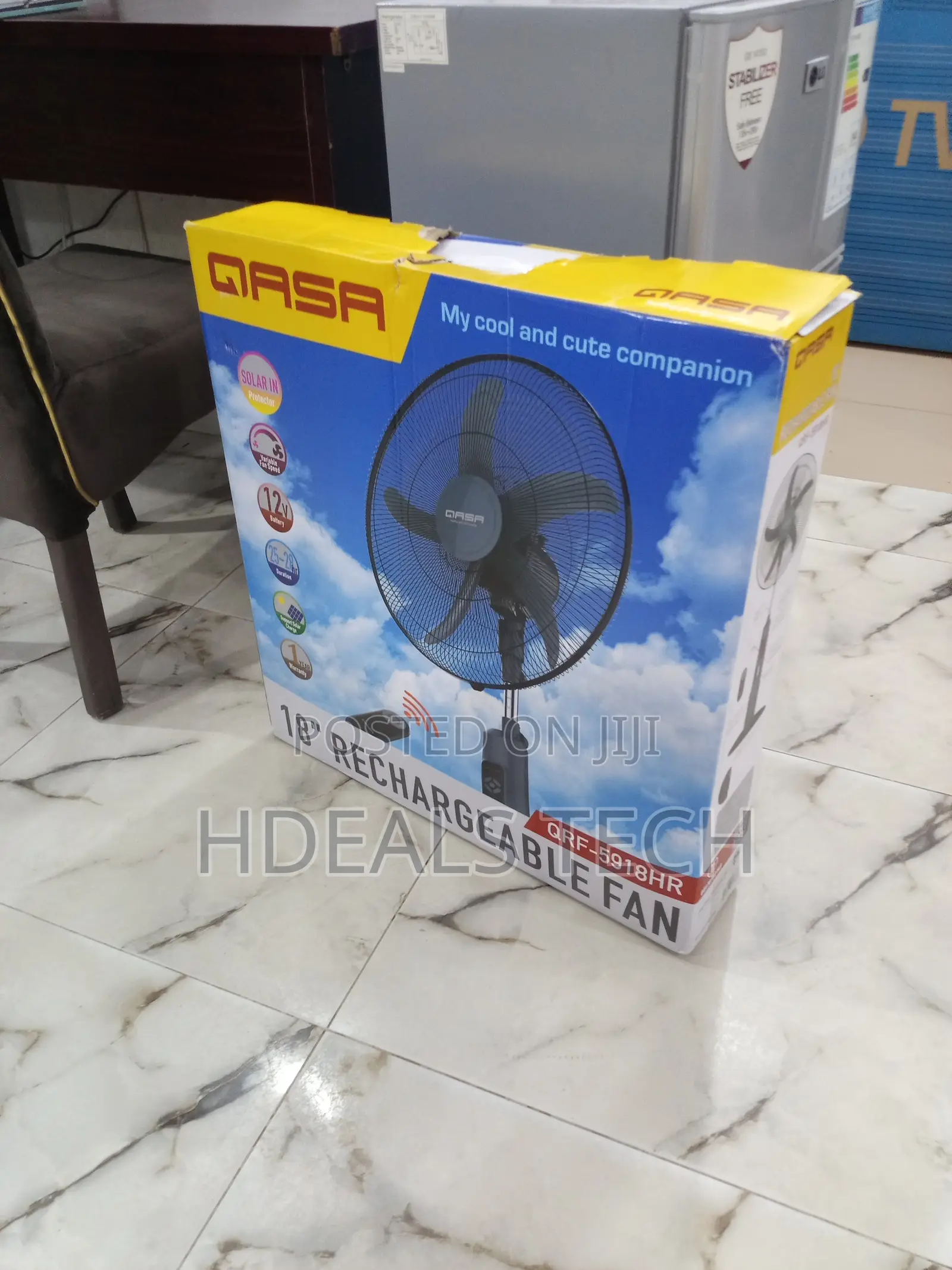 Qasa Heavy-Duty Remote Standing Fan - 18" QRF-5918hr
