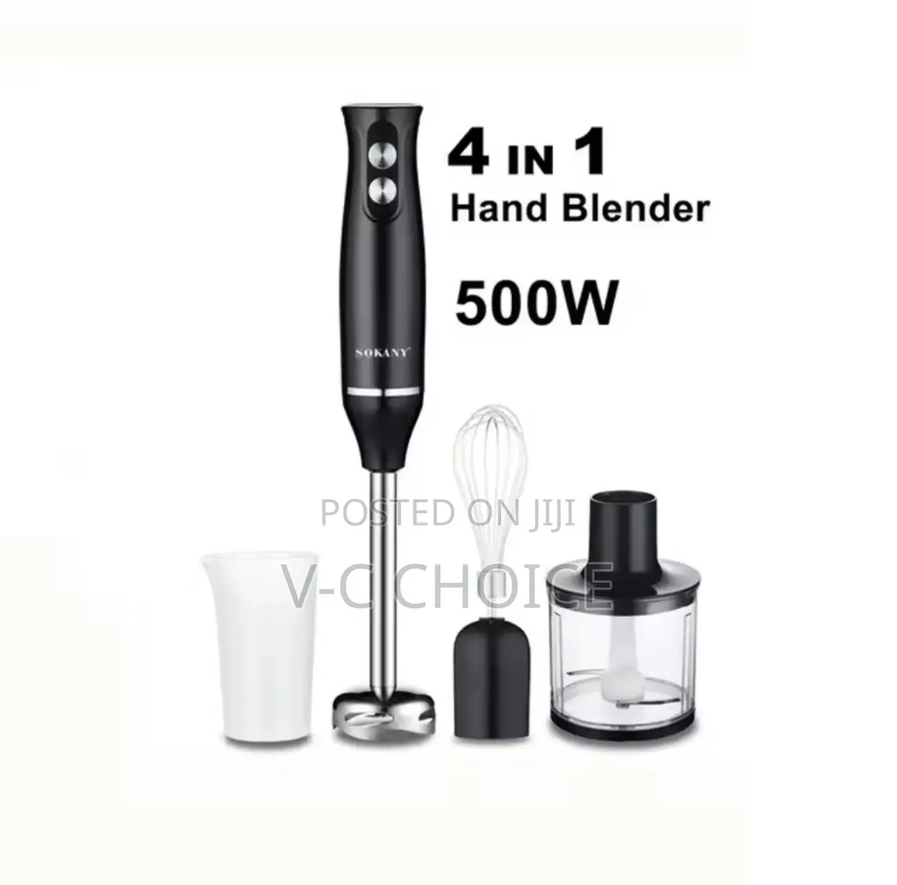 Handheld Electric Blender 4-in-1 Blender 500 W