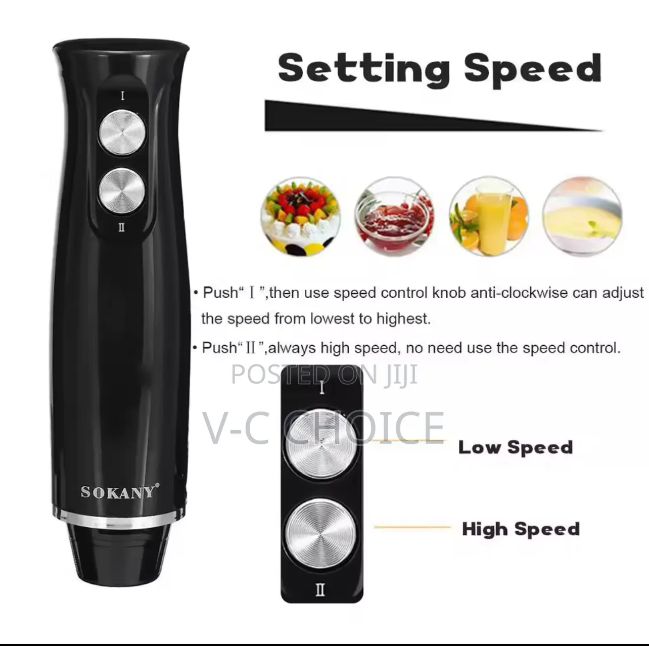 Handheld Electric Blender 4-in-1 Blender 500 W