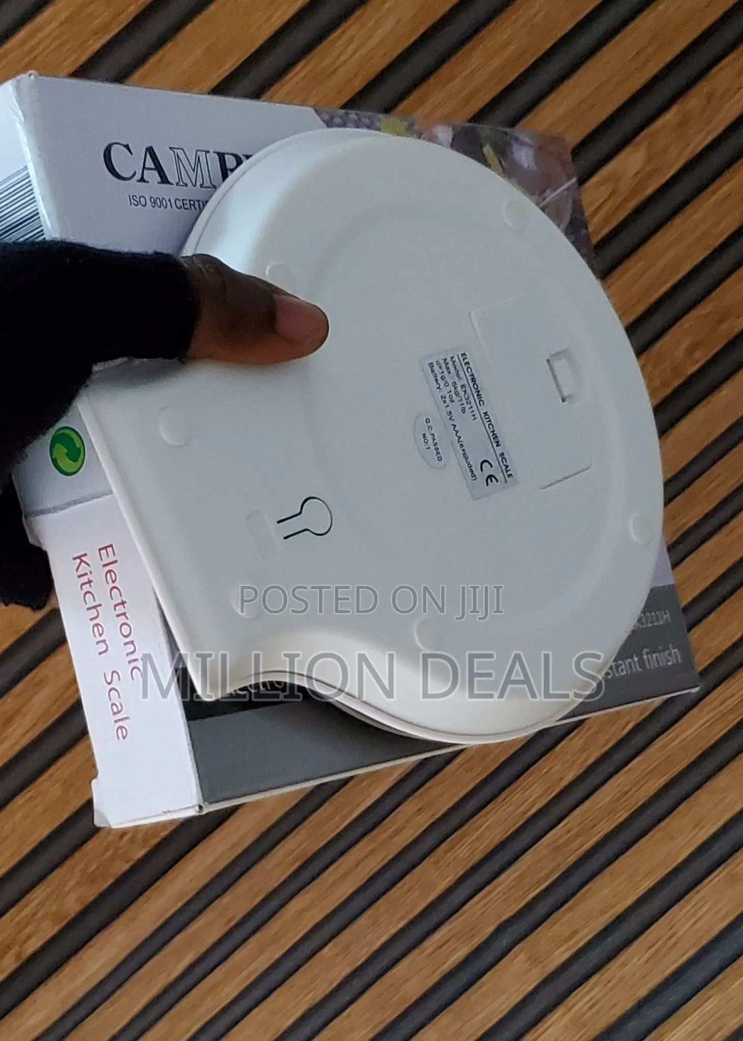 Classic Round Stainless Steel Digital Kitchen Scale 5kg