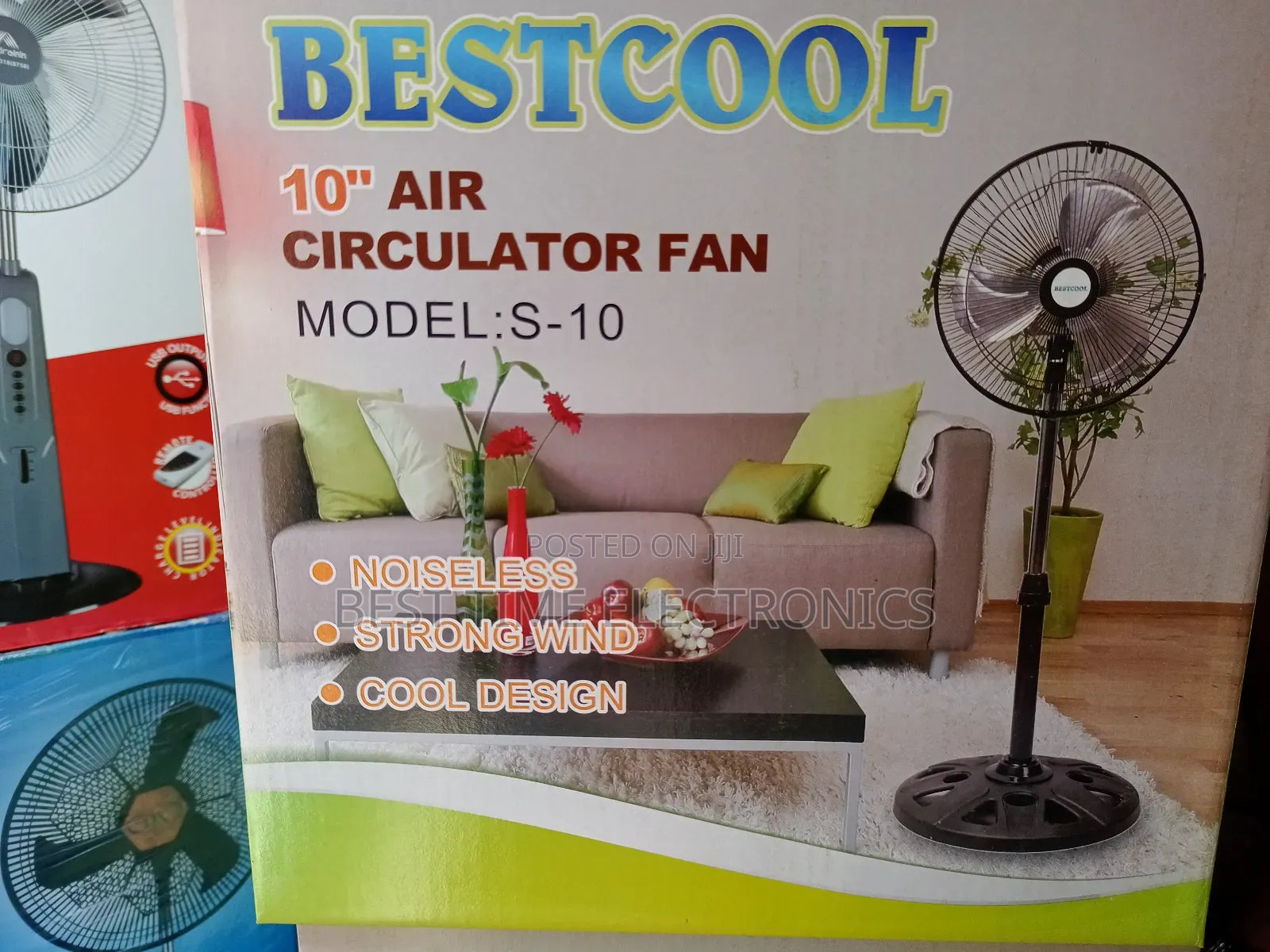 10" Best Cool Electrical Standing Fan