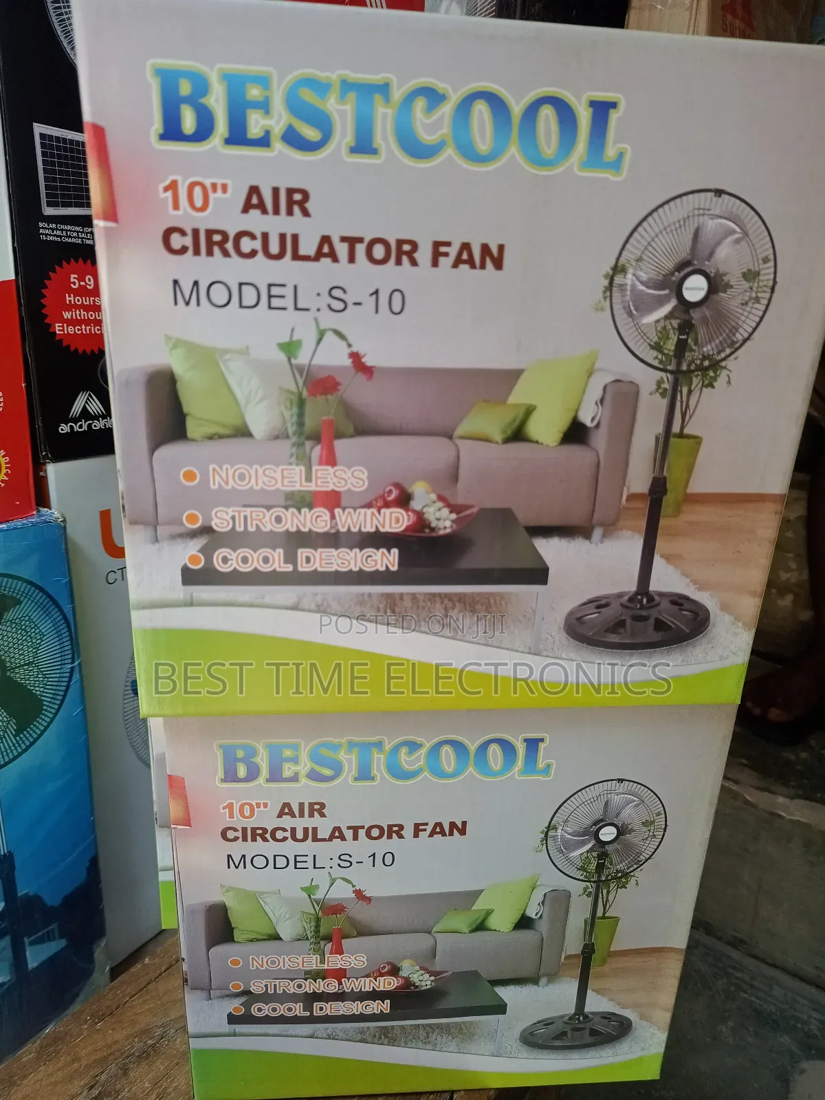 10" Best Cool Electrical Standing Fan