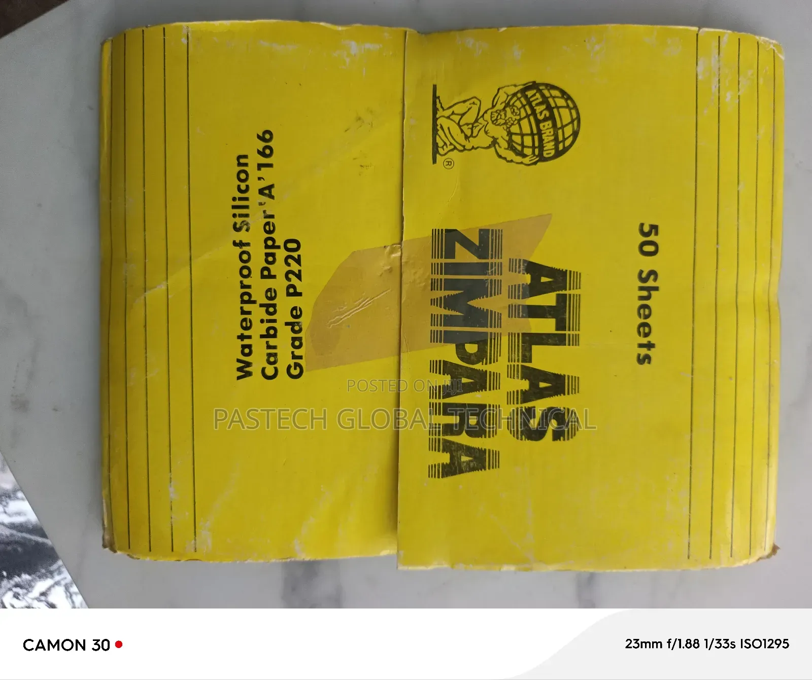 Abrasives Waterproof Silicon Carbide Sandpaper 50pcs in a Pk
