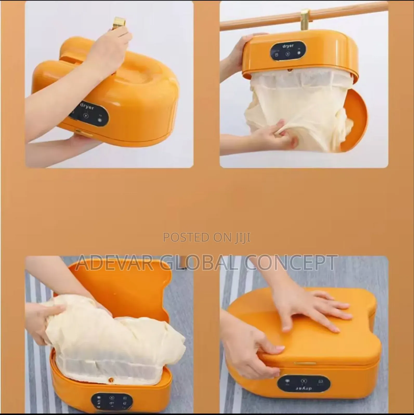 Smart Timing Portable Clothes Dryer for Home Hot Air Fabric