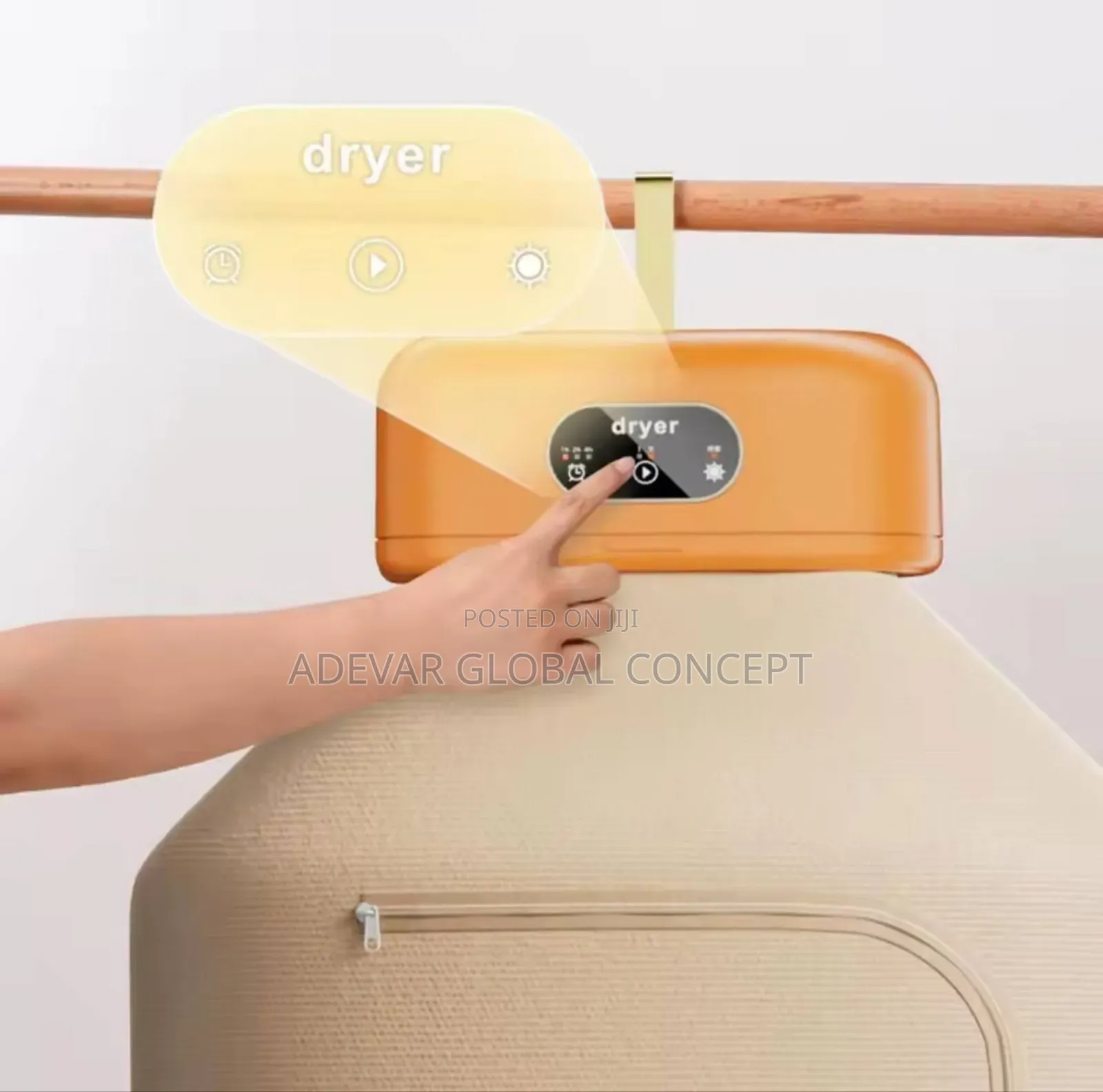 Smart Timing Portable Clothes Dryer for Home Hot Air Fabric