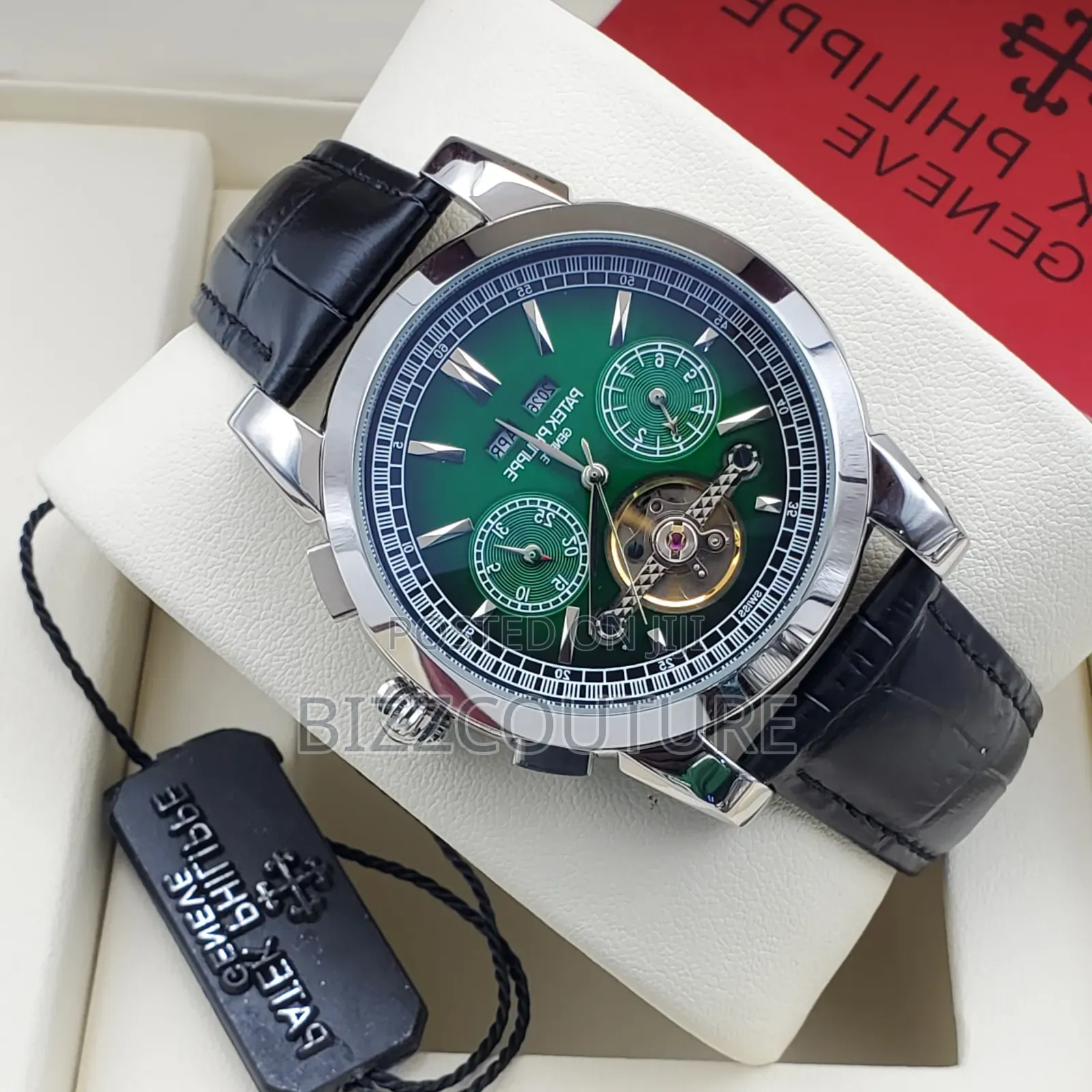 Original Patek Philippe Blue Genuine Leather Strap Watch