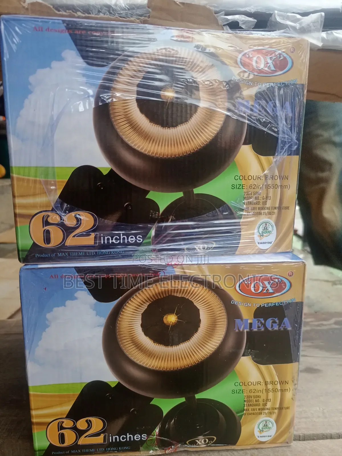 62" Ox Giant Ceiling Electrical Fan