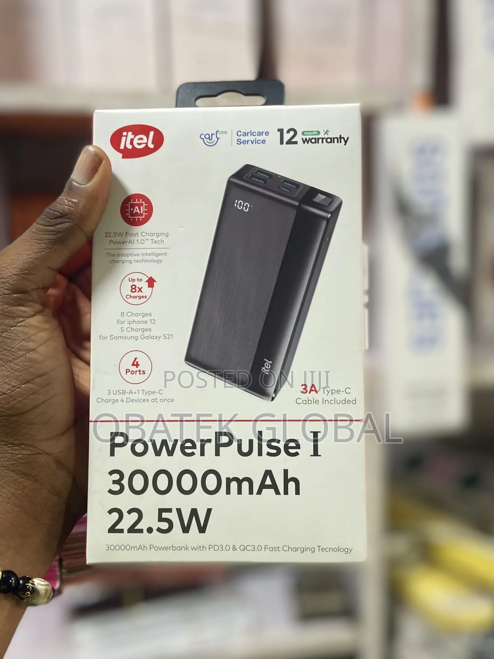 Itel 30kmah Powerbank