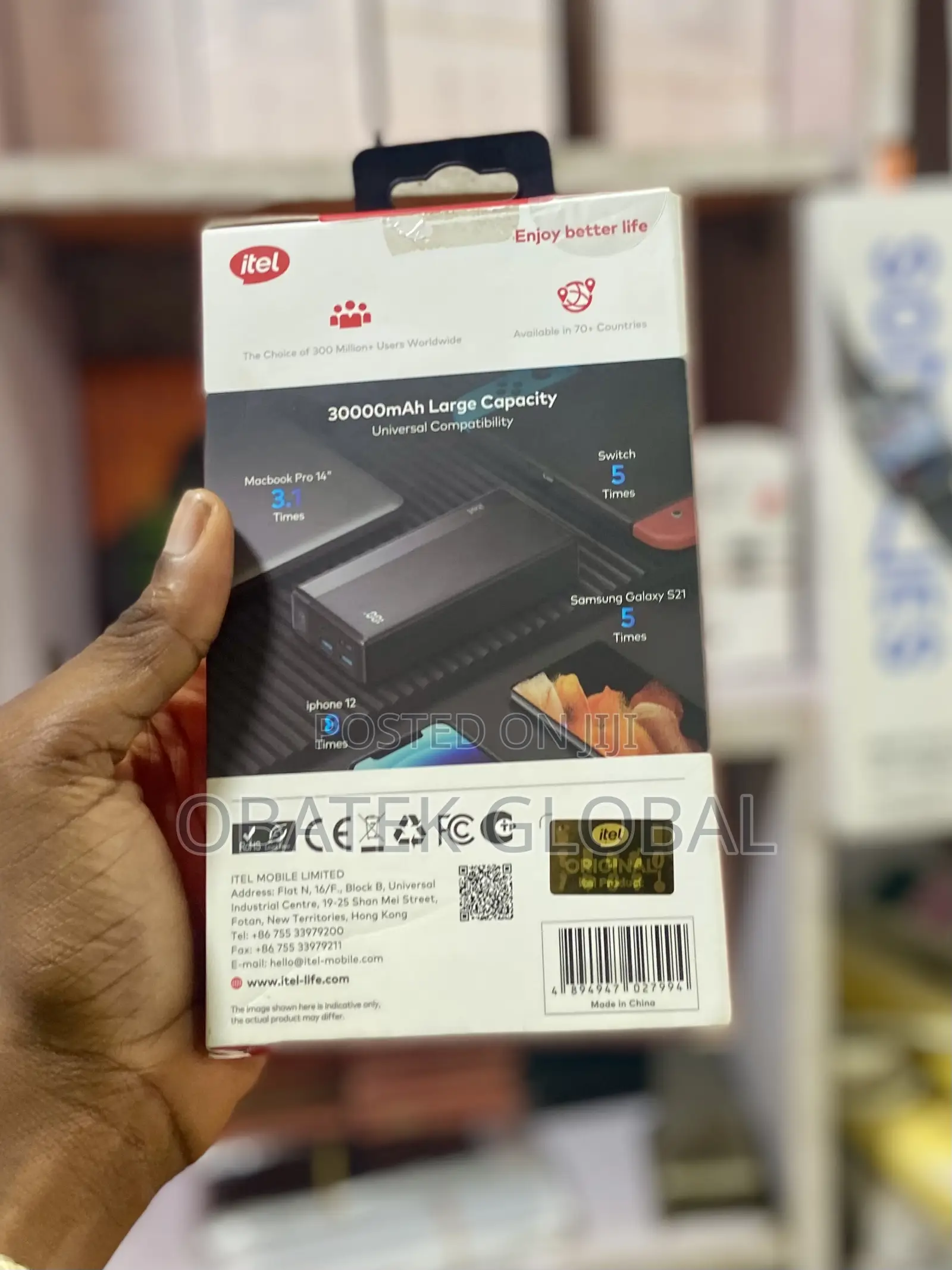 Itel 30kmah Powerbank